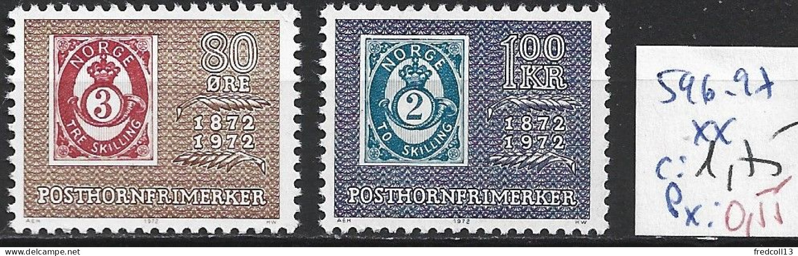 NORVEGE 596-97 ** Côte 1.75 € - Unused Stamps