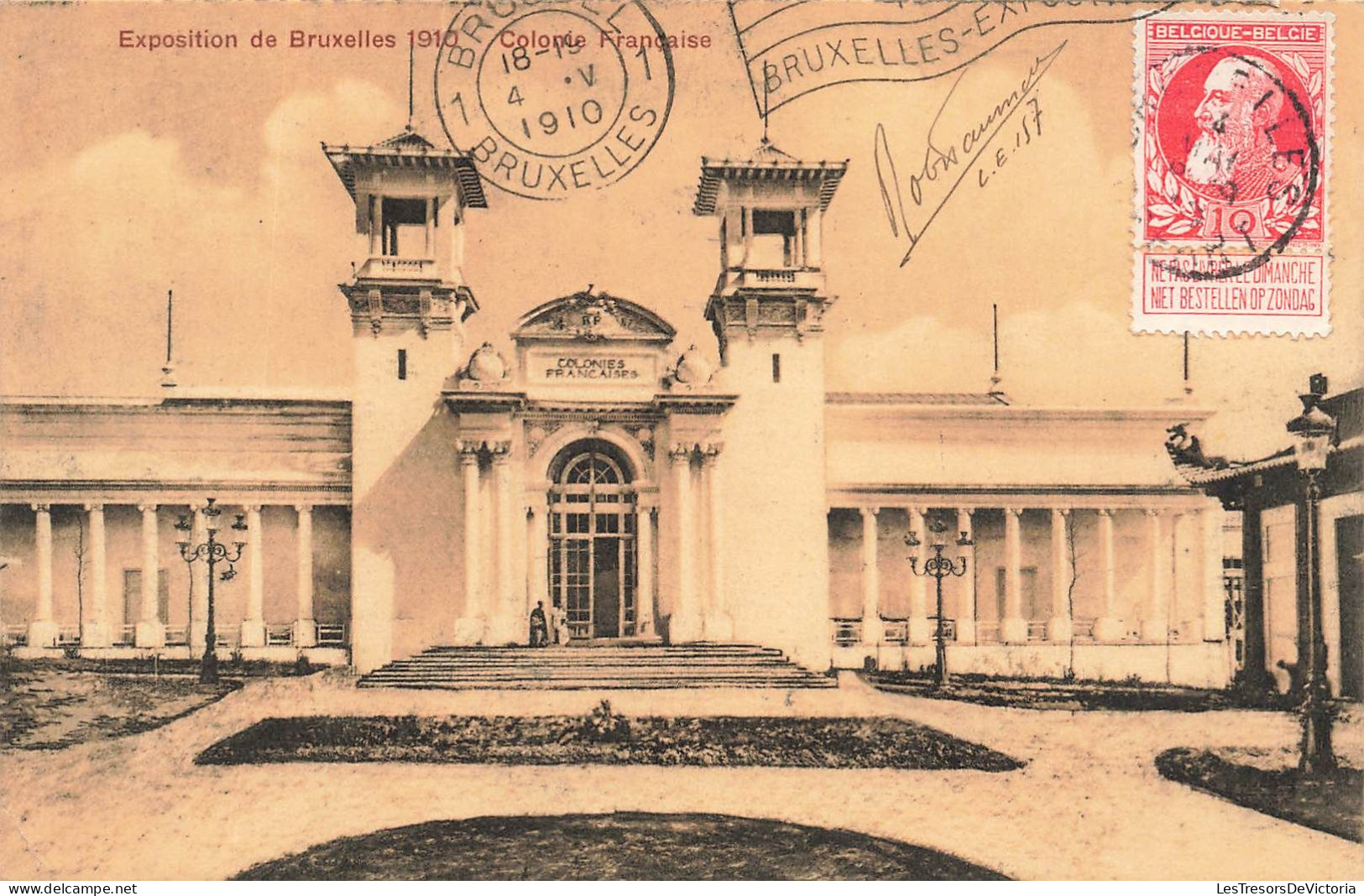 BELGIQUE - Exposition De Bruxelles 1910 - Colonie Française - Carte Postale Ancienne - Expositions Universelles