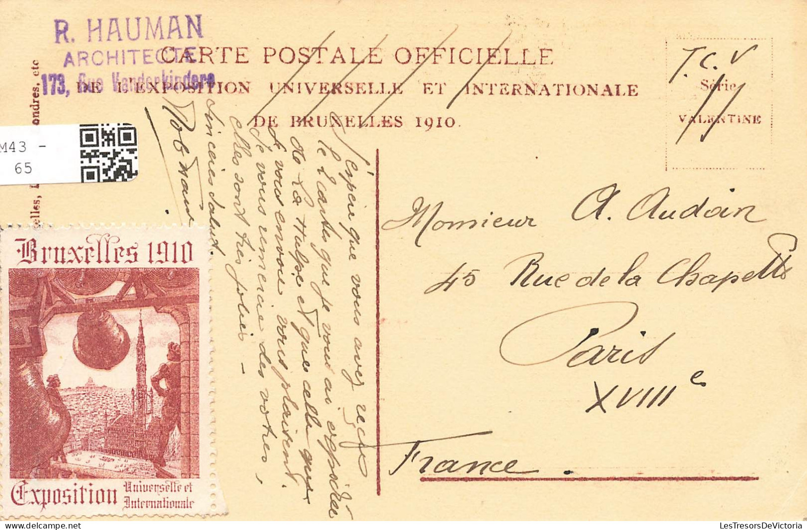 BELGIQUE - Exposition De Bruxelles 1910 - Colonie Française - Carte Postale Ancienne - Weltausstellungen