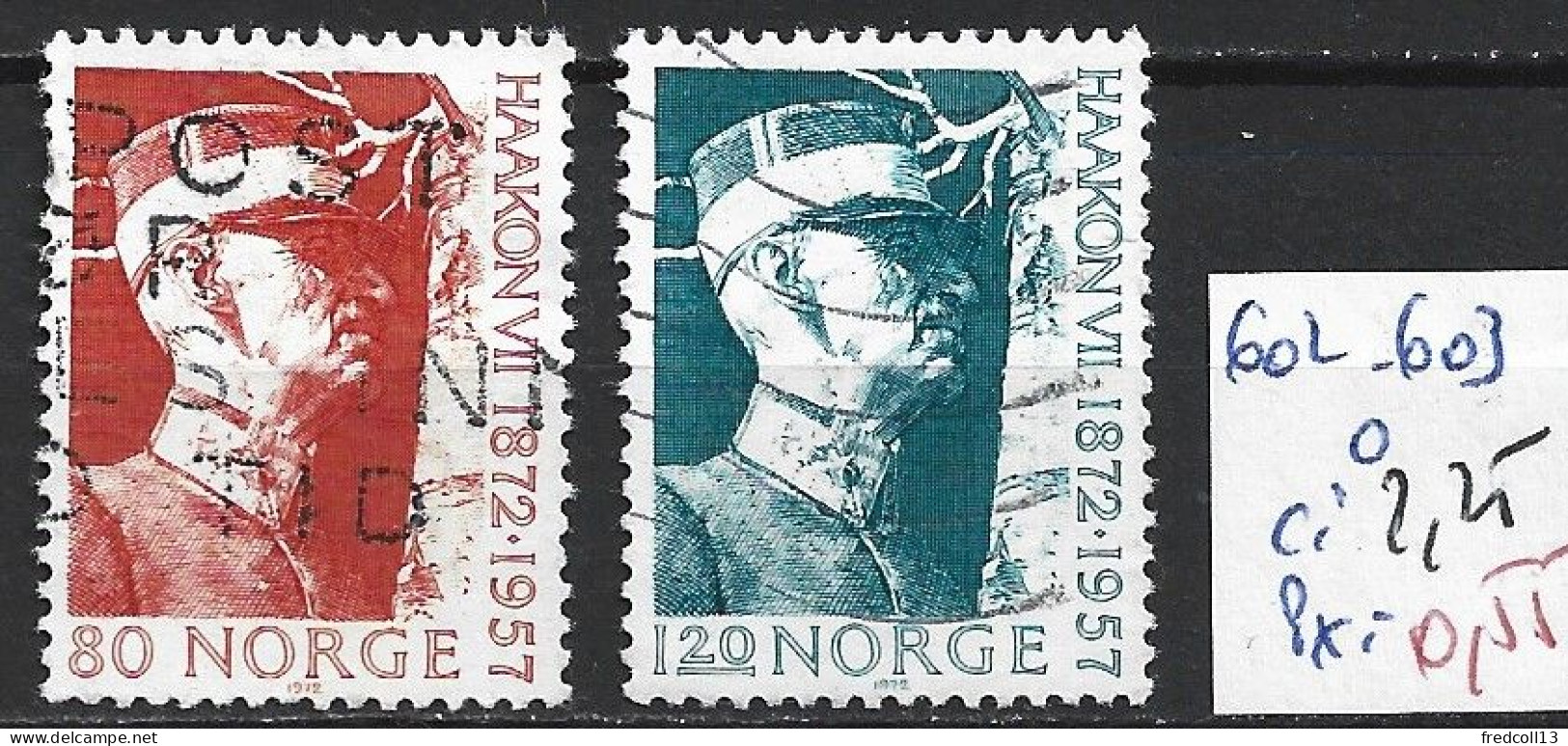 NORVEGE 602-603 Oblitérés Côte 2.25 € - Used Stamps
