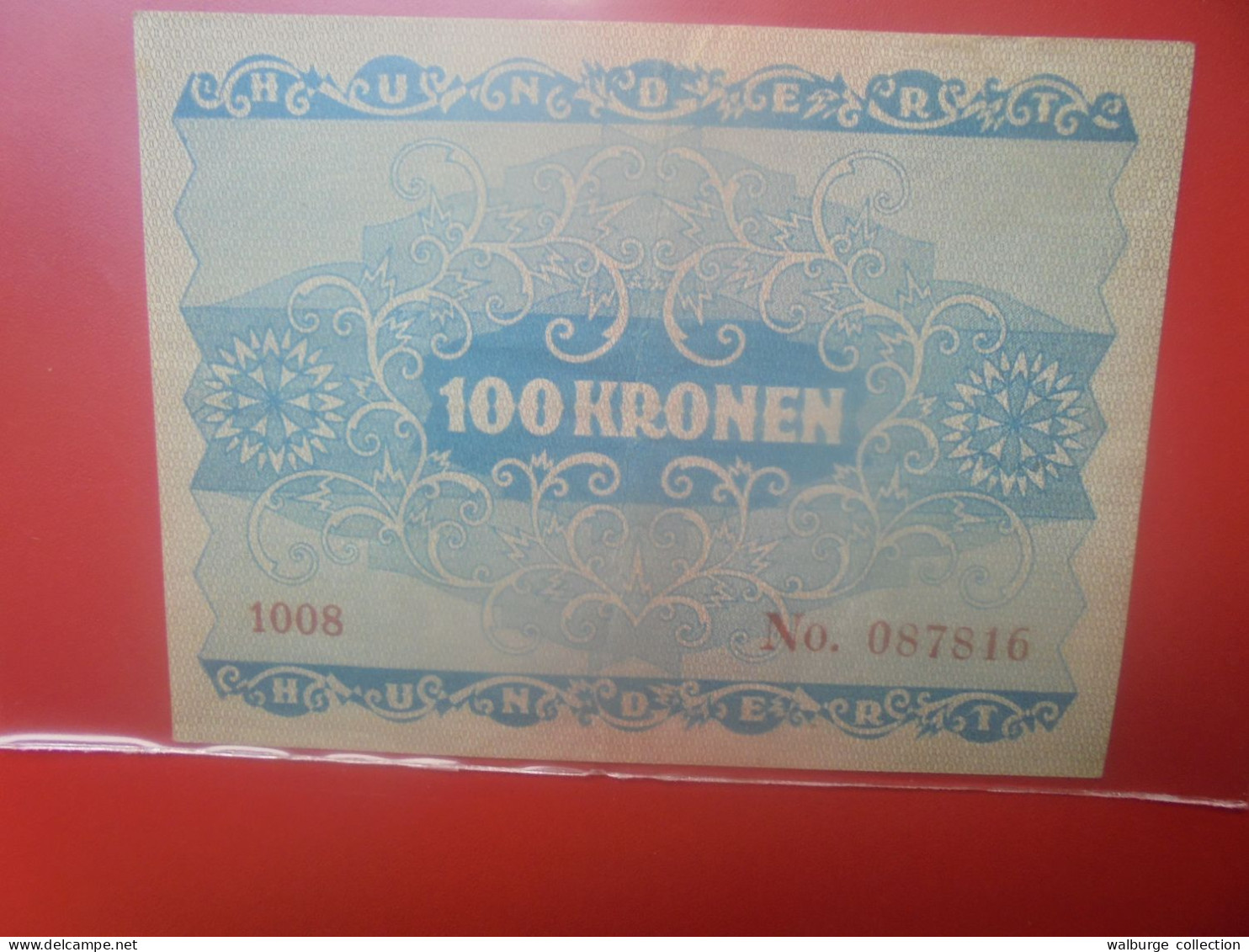 AUTRICHE 100 KRONEN 1922 Circuler (B.33) - Austria