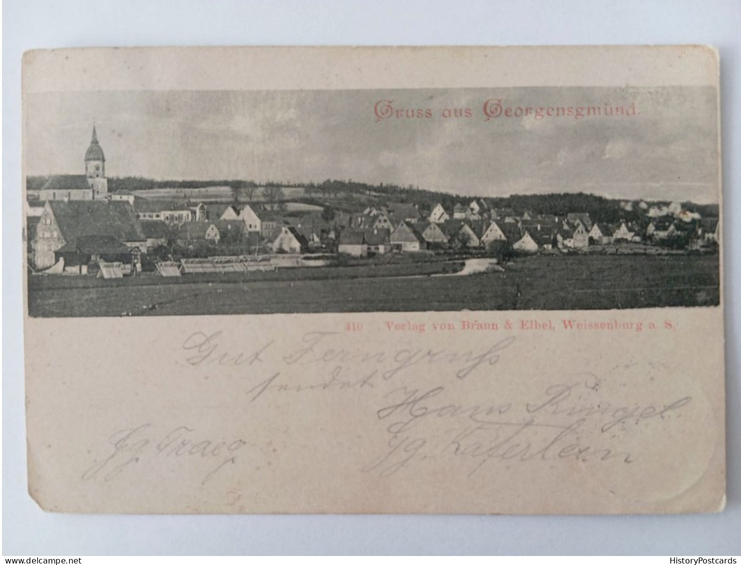Gruss Aus Georgensgmünd, Roth, Gesamtansicht, 1900 - Nürnberg
