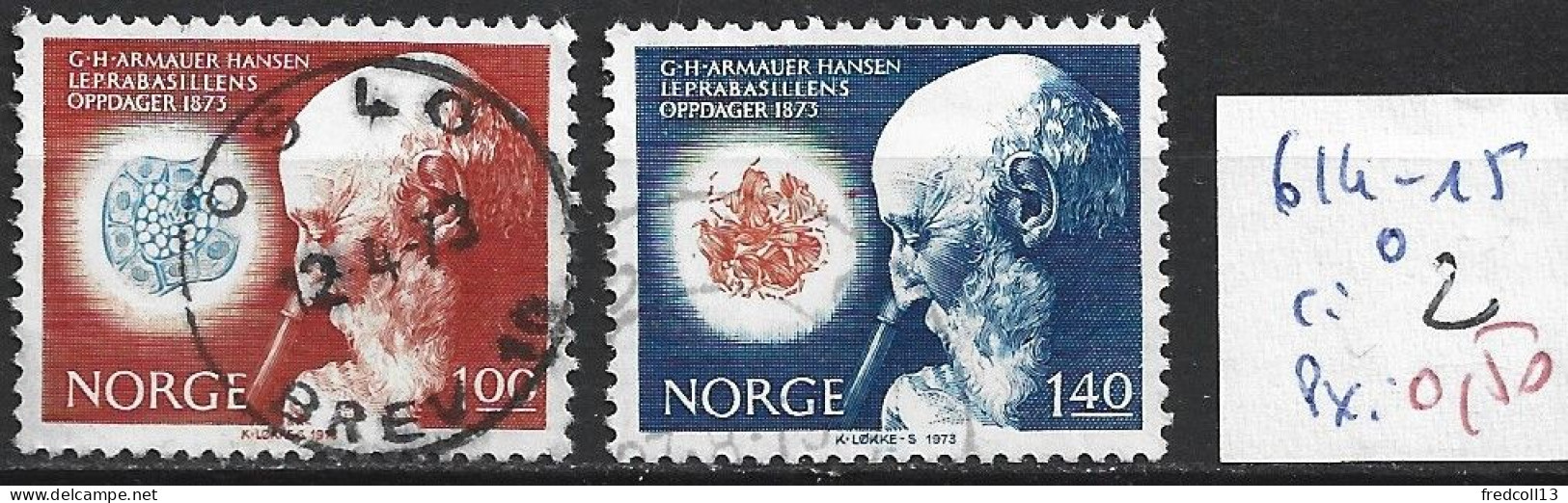 NORVEGE 614-15 Oblitérés Côte 2 € - Used Stamps