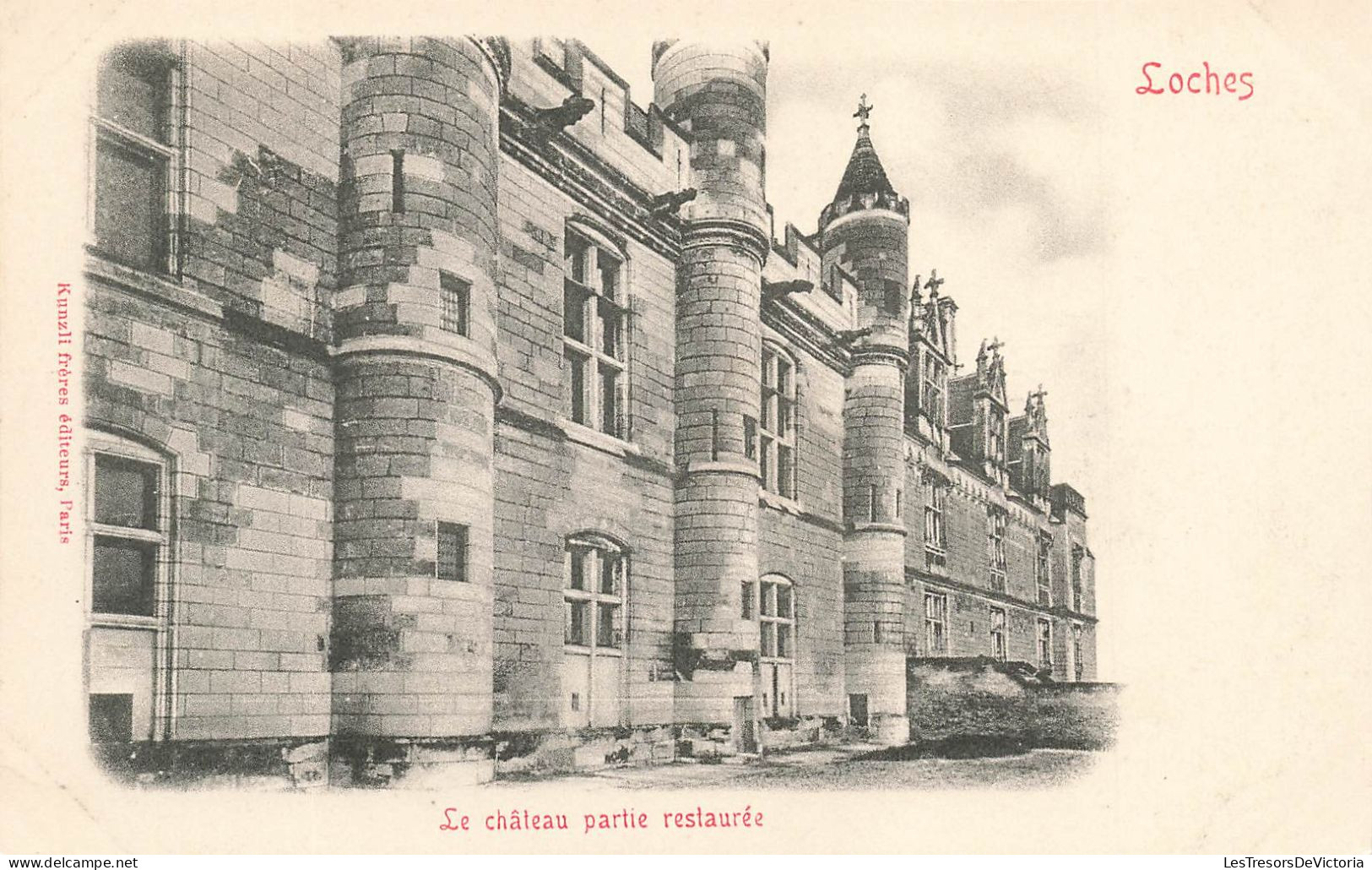 FRANCE - Loches - Le Château Partie Restaurée - Carte Postale Ancienne - Loches