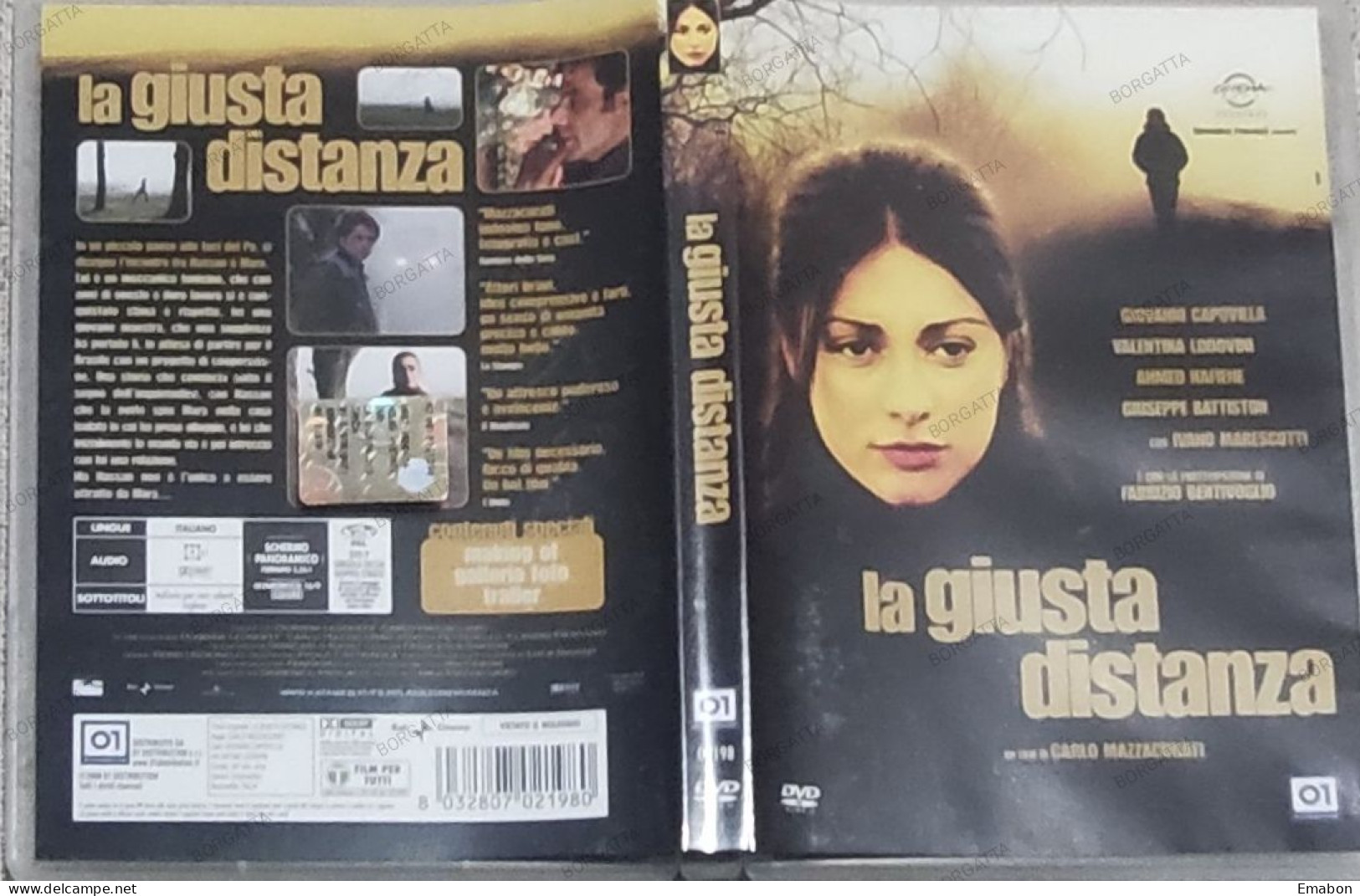 BORGATTA - DRAMMA - Dvd  " LA GIUSTA DISTANZA " CARLO MAZZACURATI - PAL 2 - 01DISTRIBUTION 2008 -  USATO In Buono Stato - Drame