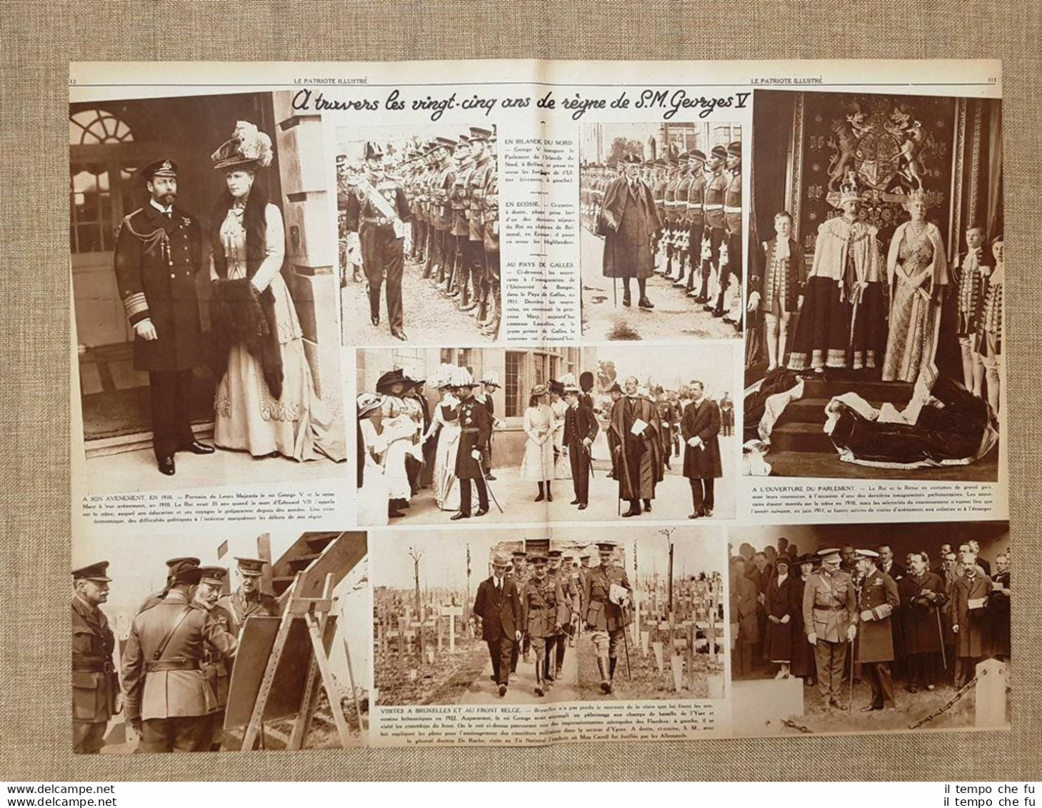 Momenti Dei 25 Anni Del Regno Di Re Giorgio V Del Regno Unito Stampa Del 1936 - Autres & Non Classés