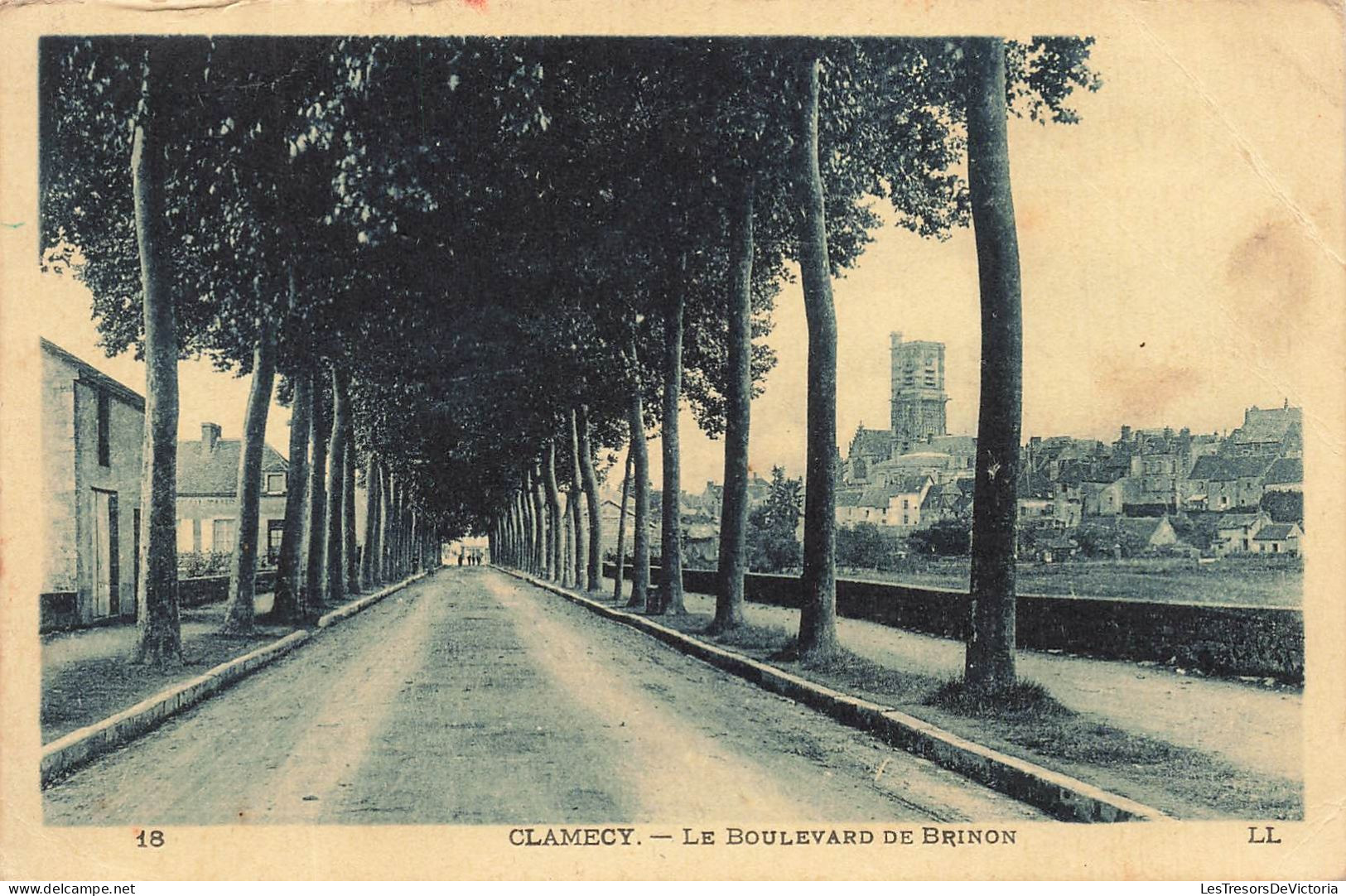 FRANCE - Clamecy - Vue Générale Sur Le Boulevard De Brinon - Vue Sur Le Boulevard- Carte Postale Ancienne - Clamecy