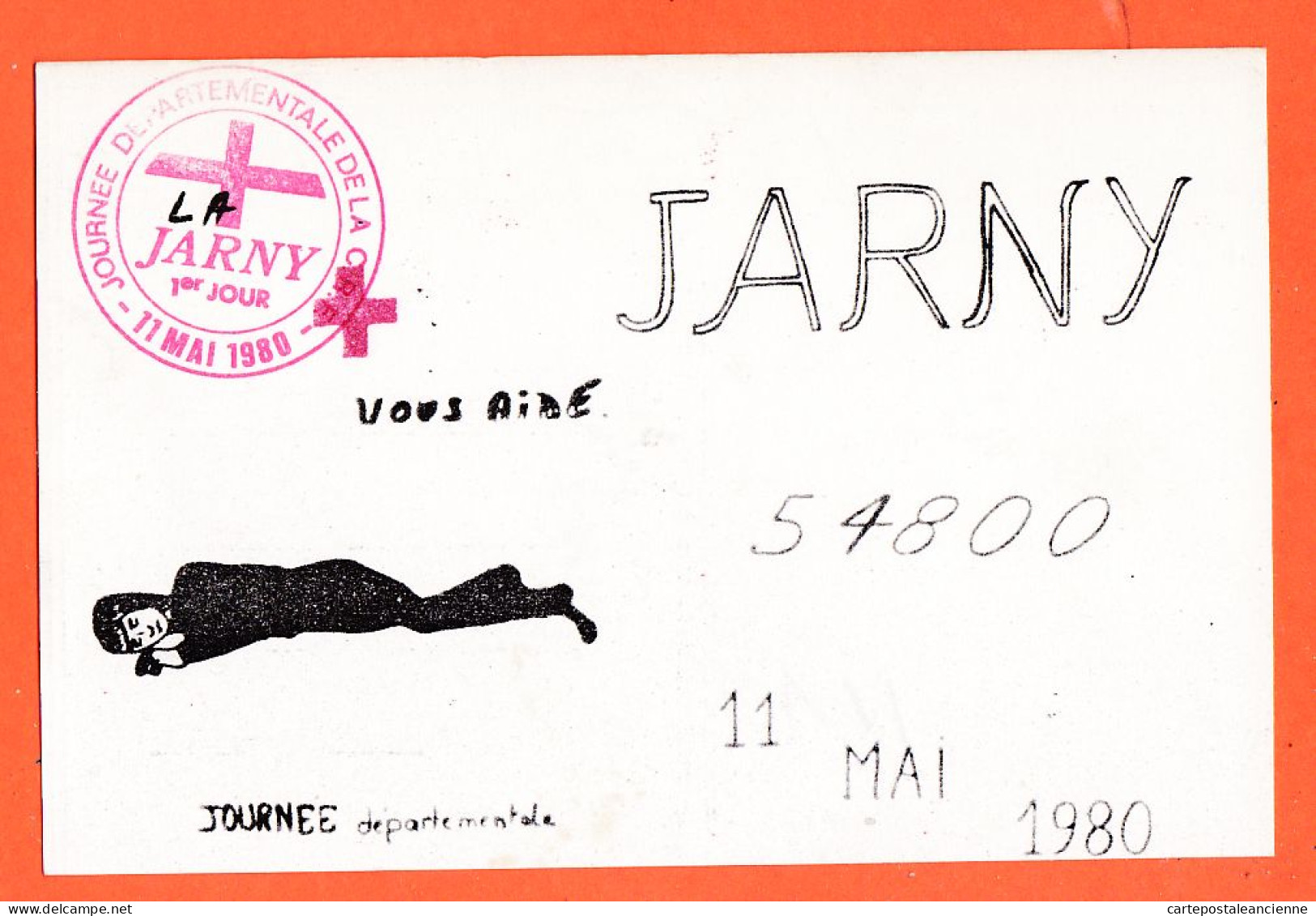30957 / JARNY 54800 Journée Départementale C.R.F CROIX-ROUGE-FRANCAISE 11 Mai 1980 Premier 1er Jour Meurthe-Moselle  - Jarny
