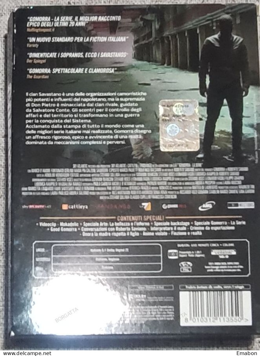 BORGATTA - MAFIA - 4 Dvd  " GOMORRA LA SERIE " ROBERTO SAVIANO - PAL 2 - 20THFOX 2014 -  USATO In Buono Stato - Serie E Programmi TV