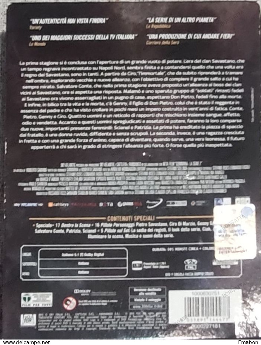 BORGATTA - MAFIA - 4 Dvd  " GOMORRA SECONDA STAGIONE " ROBERTO SAVIANO - PAL 2 - 20THFOX 2015 -  USATO In Buono Stato - TV-Reeksen En Programma's