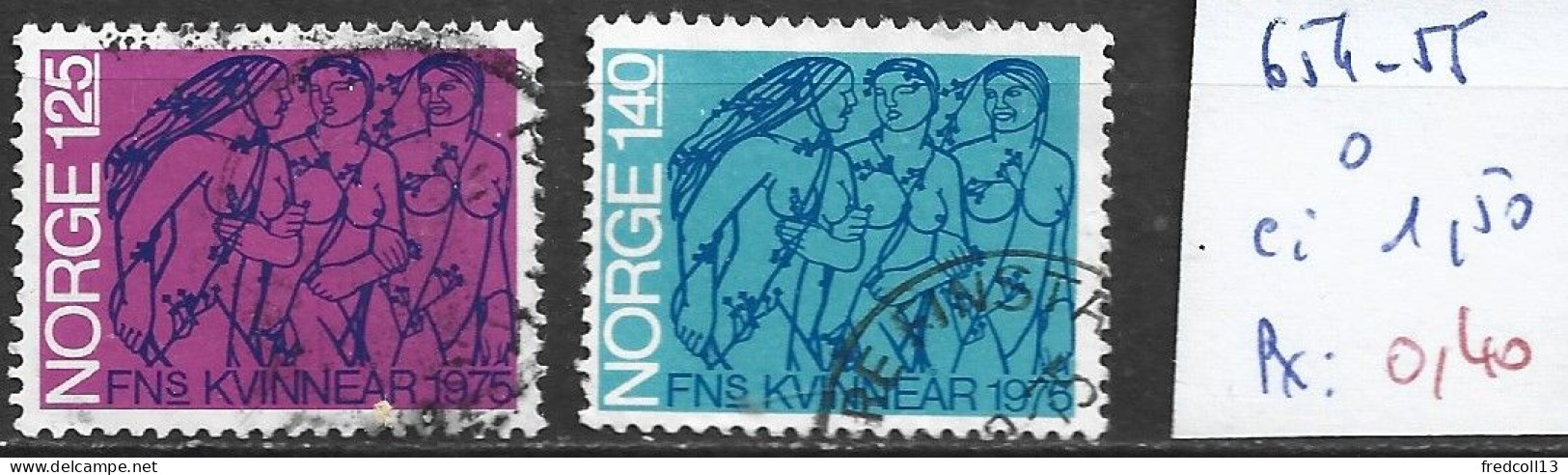 NORVEGE 654-55 Oblitérés Côte 1.50 € - Used Stamps