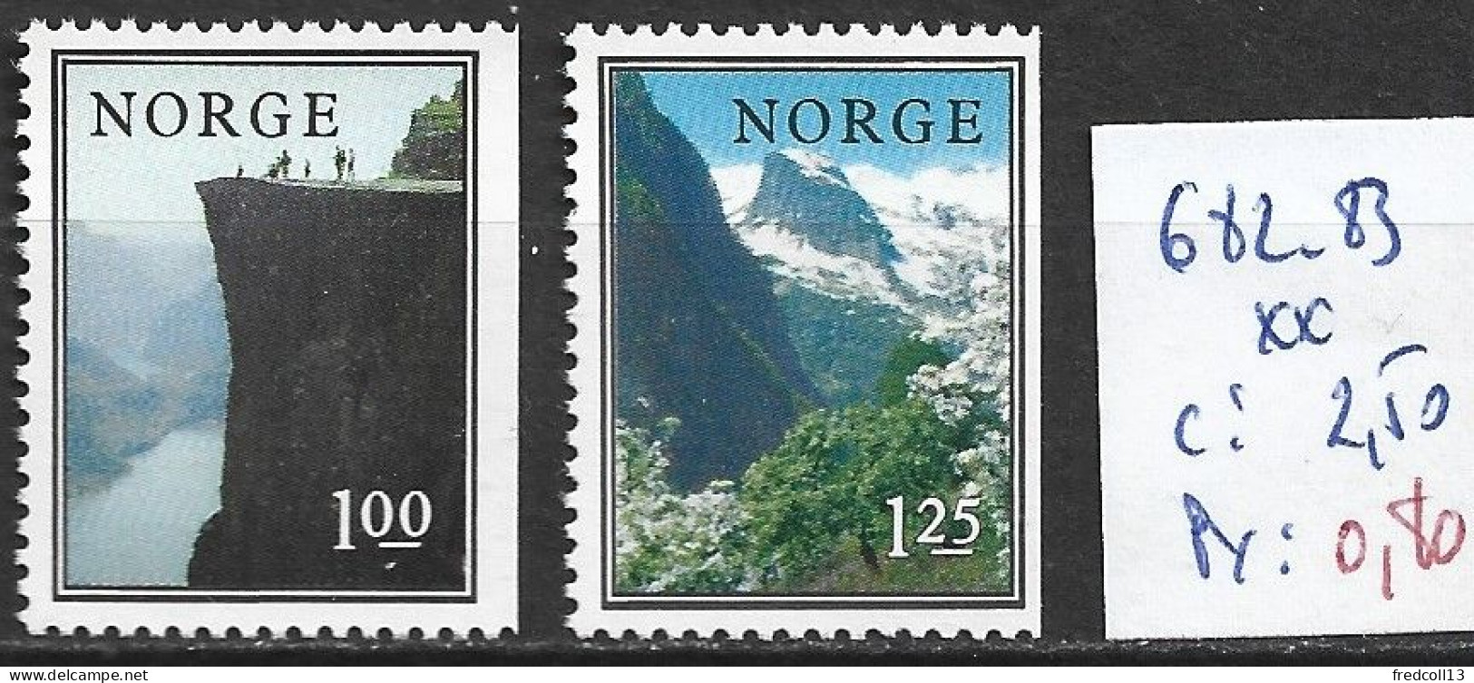 NORVEGE 682-83 ** Côte 2.50 € - Ungebraucht