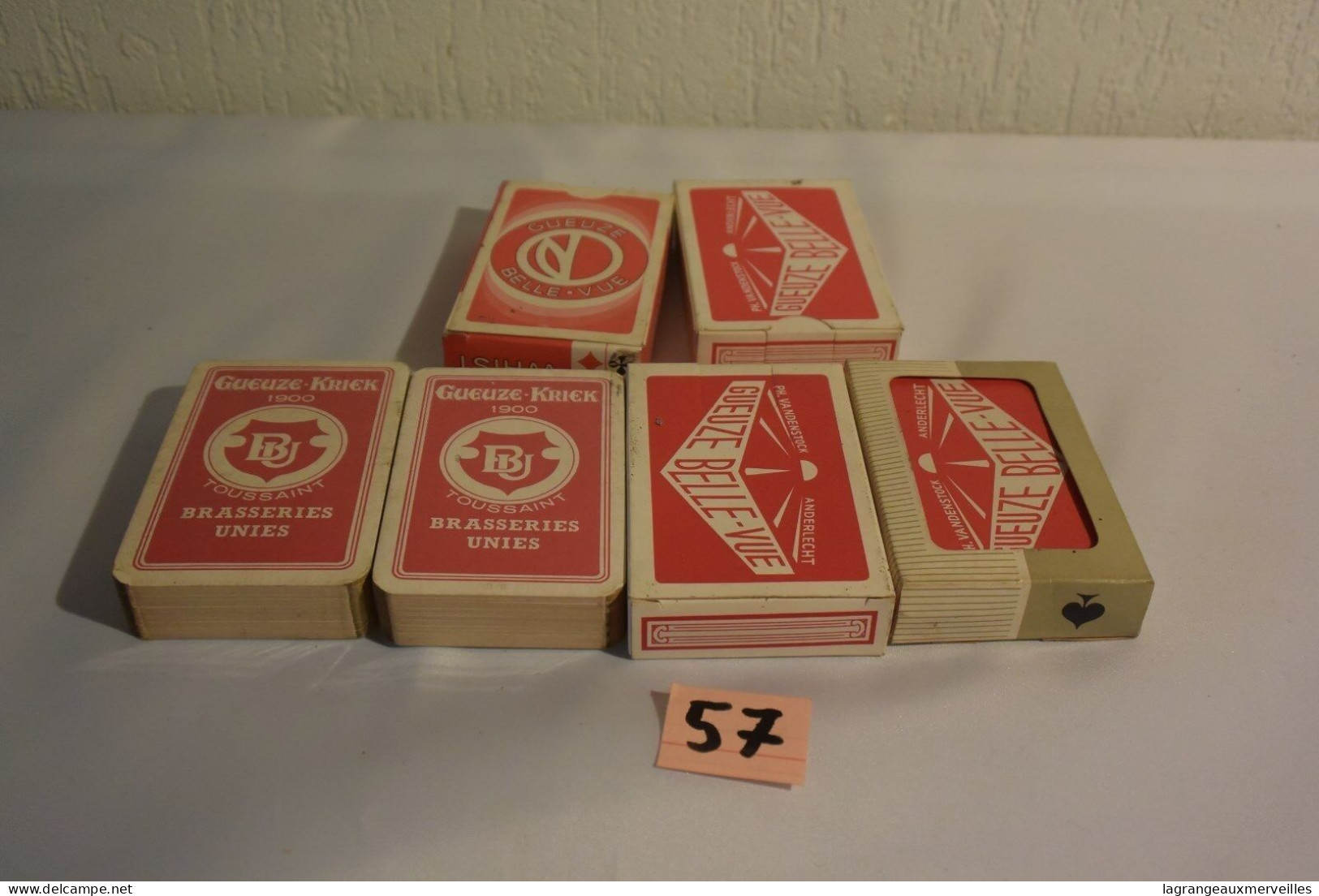 C57 Lot D'anciens Jeu De Cartes De Café - Altri & Non Classificati