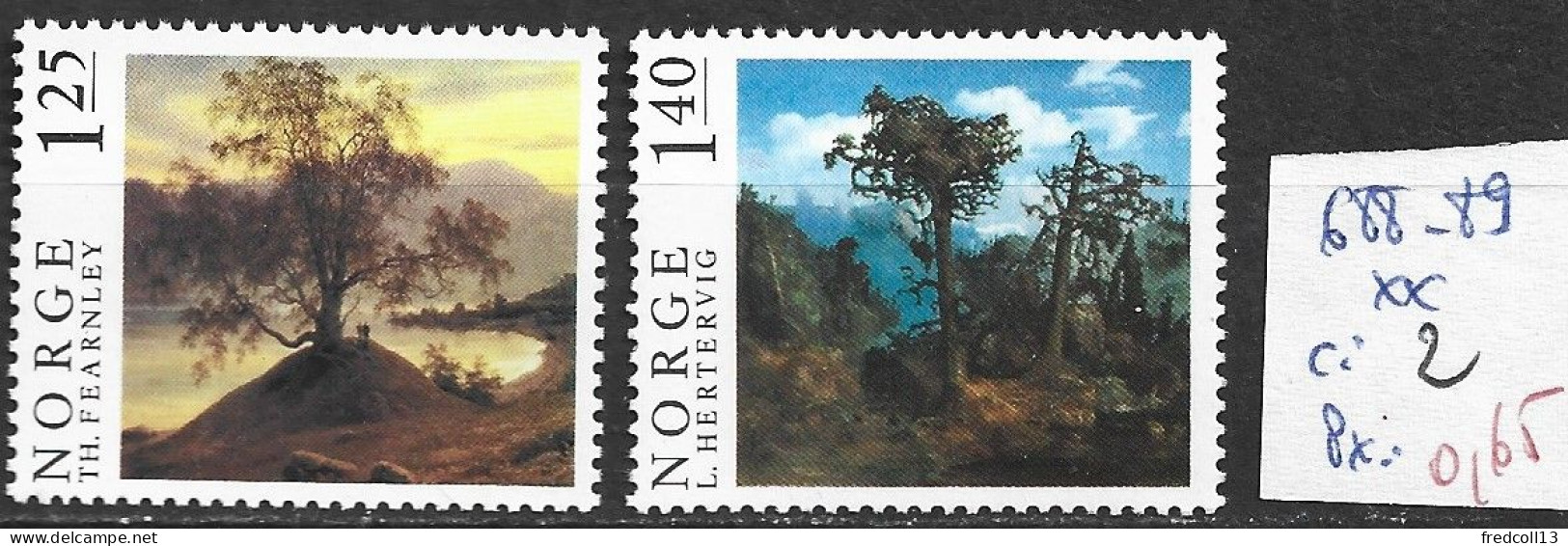 NORVEGE 688-89 ** Côte 2 € - Unused Stamps
