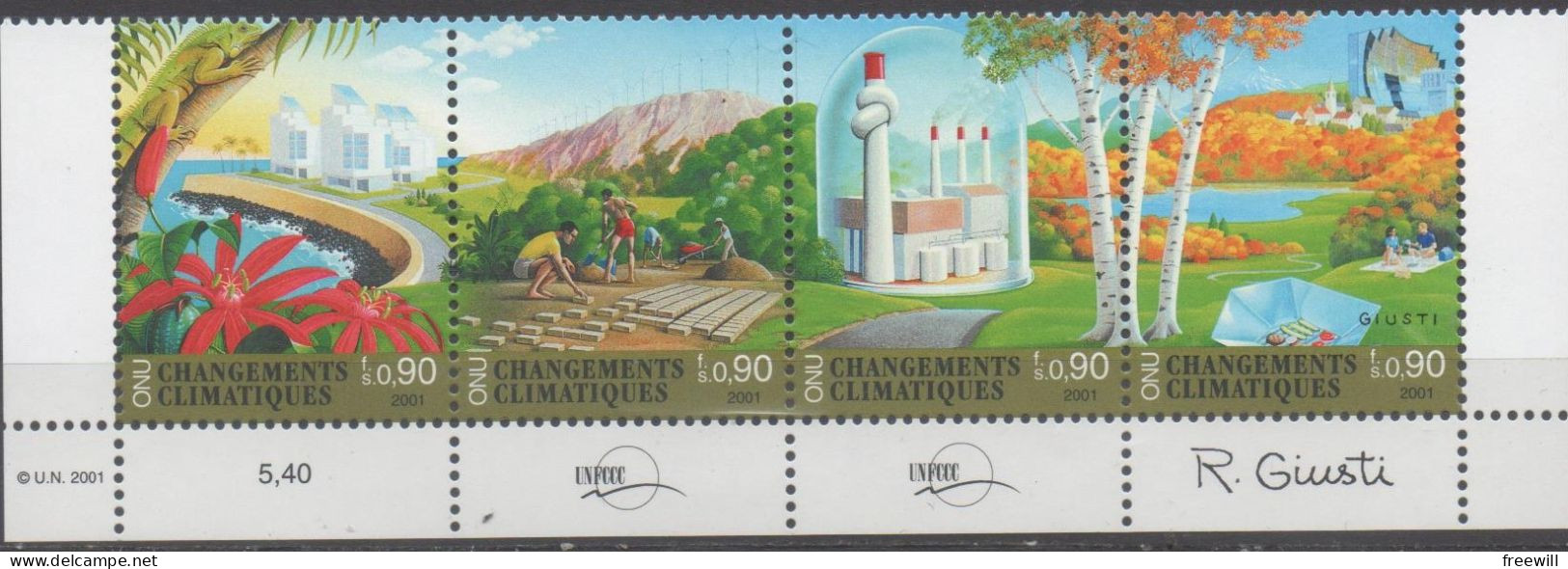 Changements Climatique 2001 XXX - Unused Stamps