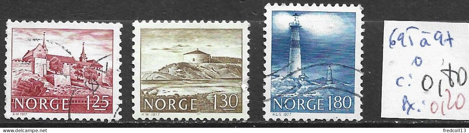 NORVEGE 695 à 97 Oblitérés Côte 0.80 € - Used Stamps