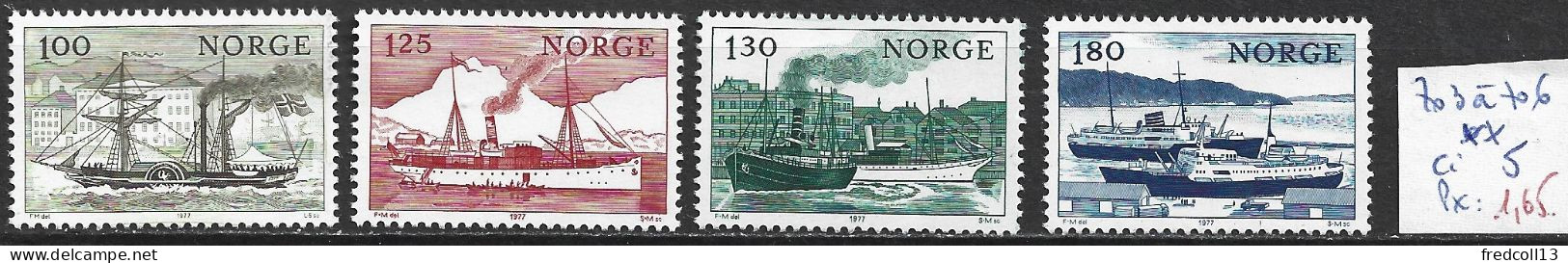 NORVEGE 703 à 706 ** Côte 5 € - Neufs