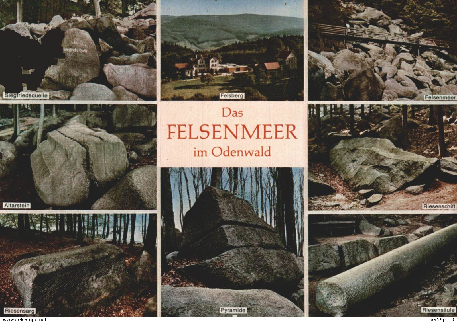 ALLEMAGNE DAS FELSENMEER IM ODENWALD MULTI-VUES - Odenwald