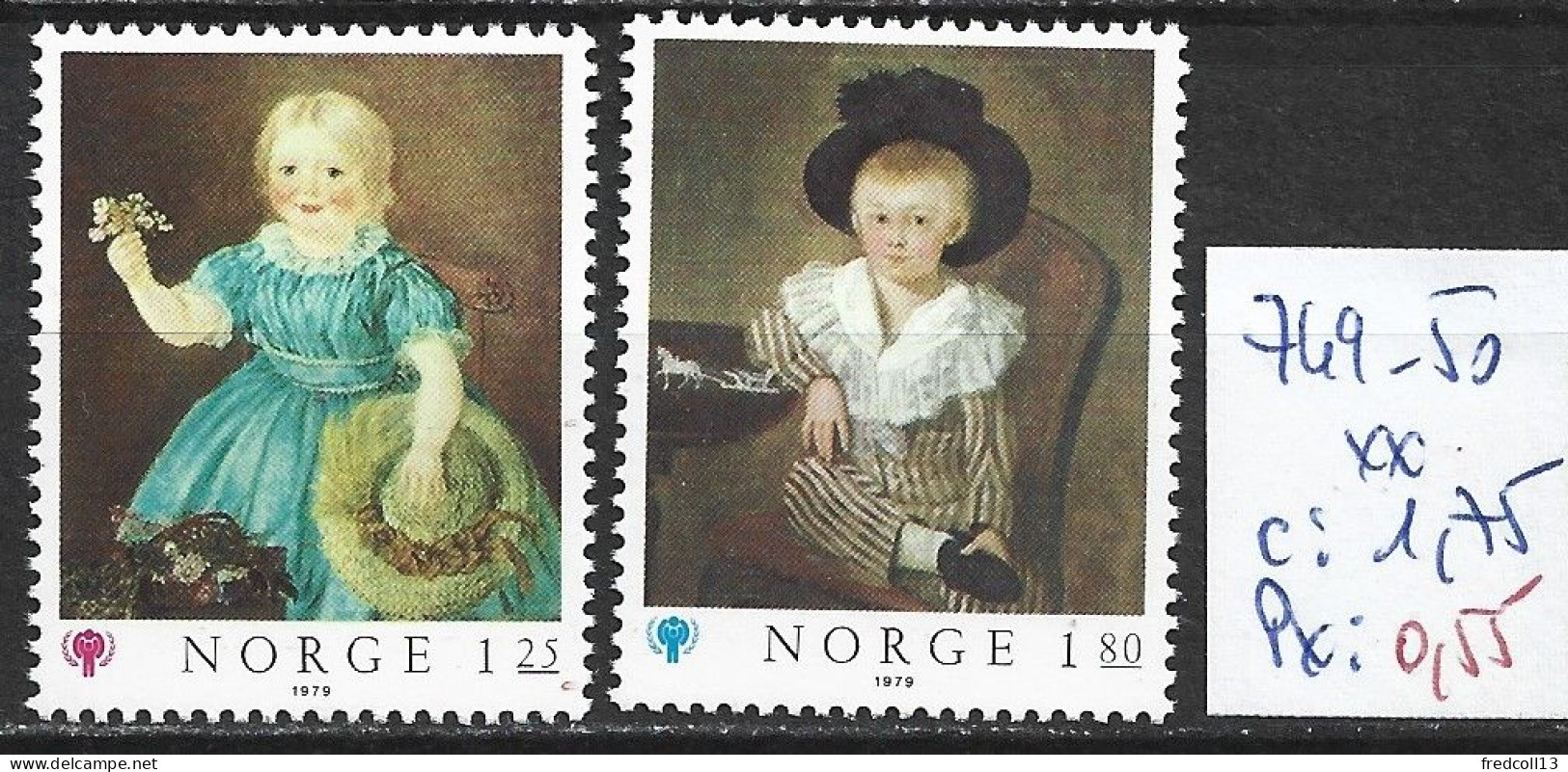 NORVEGE 749-50 ** Côte 1.75 € - Unused Stamps