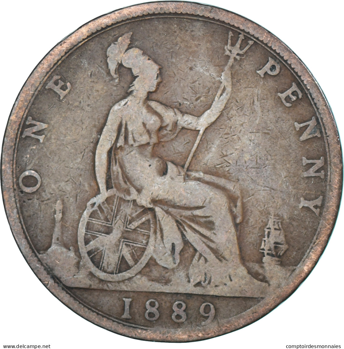 Monnaie, Grande-Bretagne, Penny, 1889 - D. 1 Penny