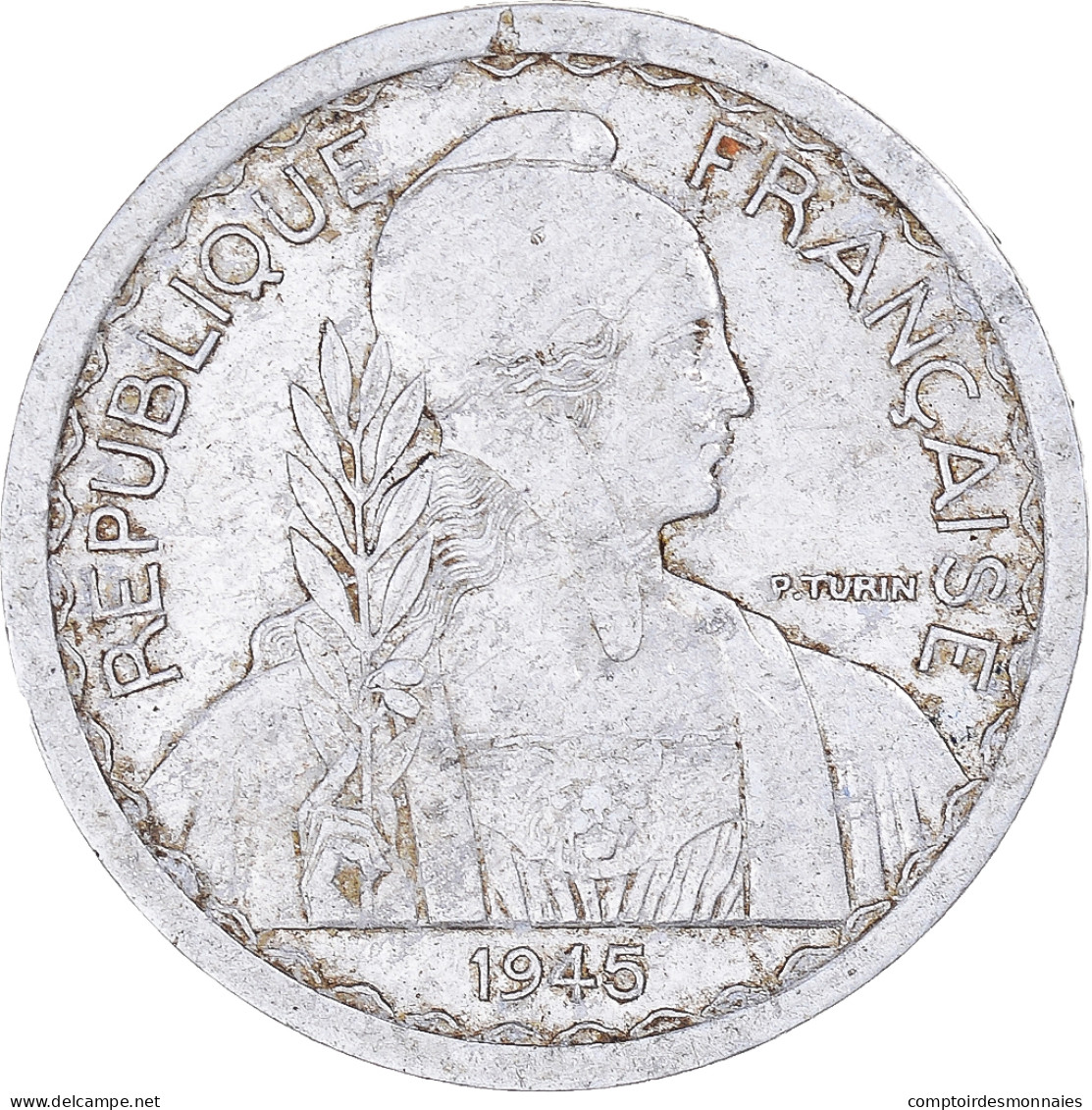 Monnaie, Indochine Française, 10 Cents, 1945 - Sonstige & Ohne Zuordnung