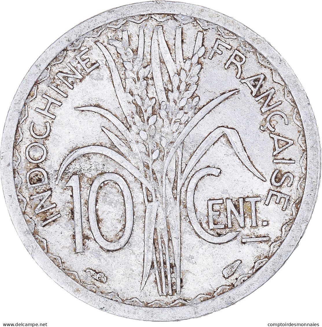 Monnaie, Indochine Française, 10 Cents, 1945 - Autres & Non Classés