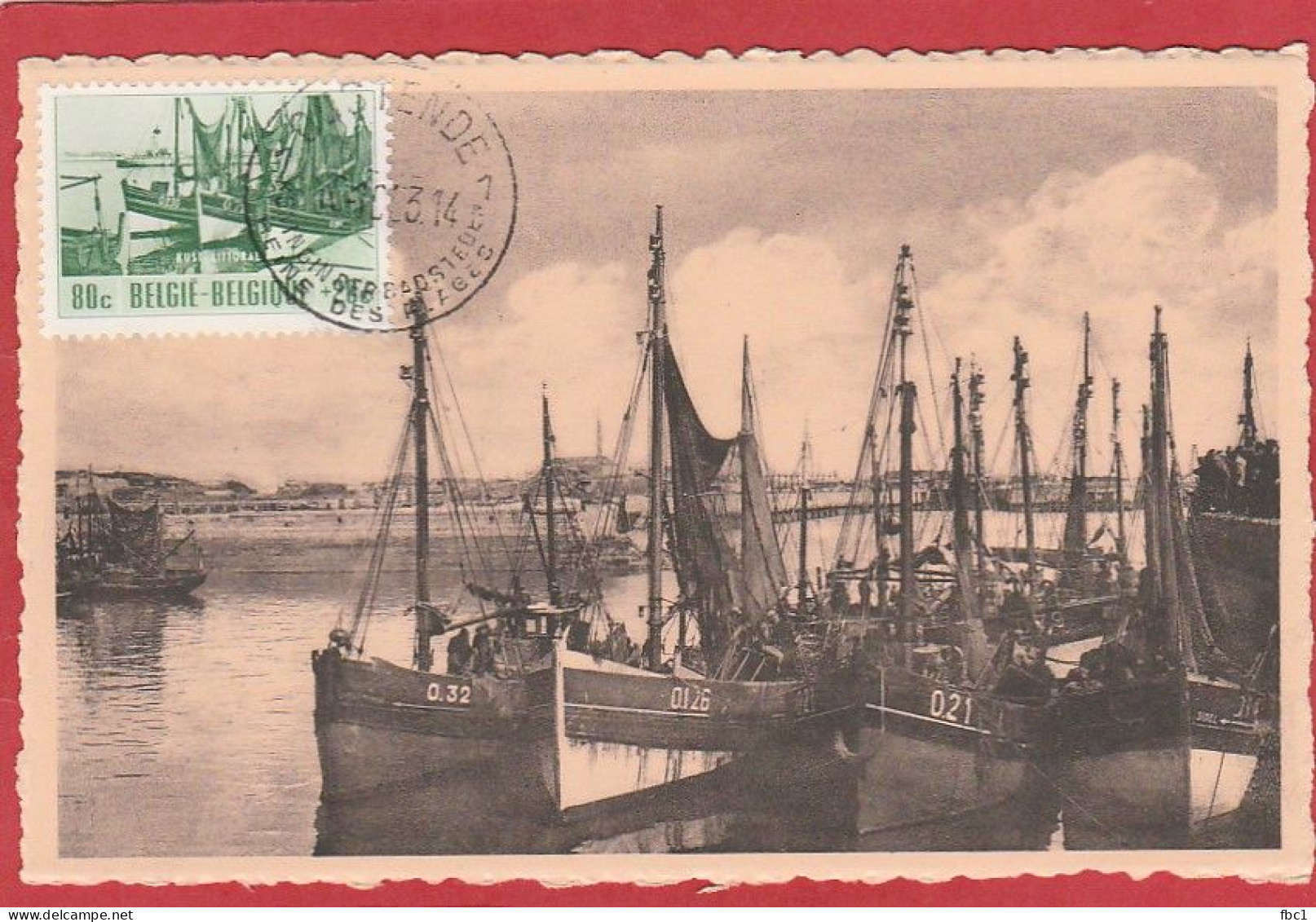 Carte Maximum - Belgique - 1953 - Oostende  (N°918) - 1951-1960