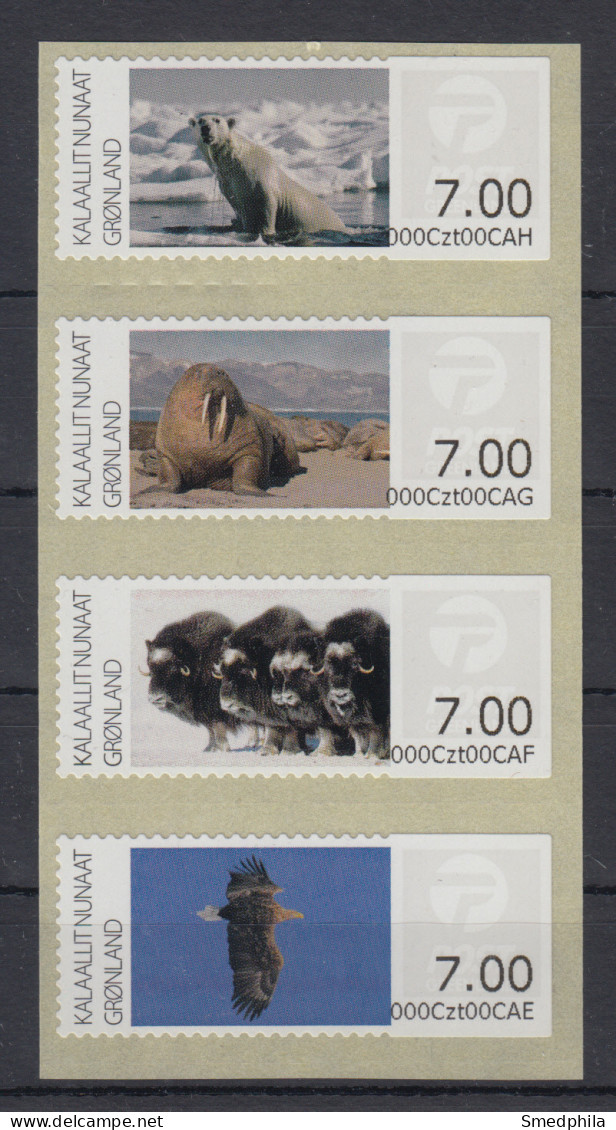 Greenland 2011 - Machine Stamps Michel ATM 5-8 MNH ** - Distribuidores