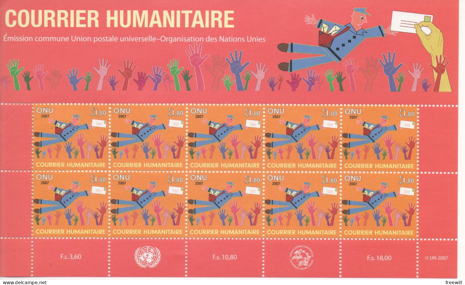 Courrier Humanitaire XXX 2007 - Blocs-feuillets