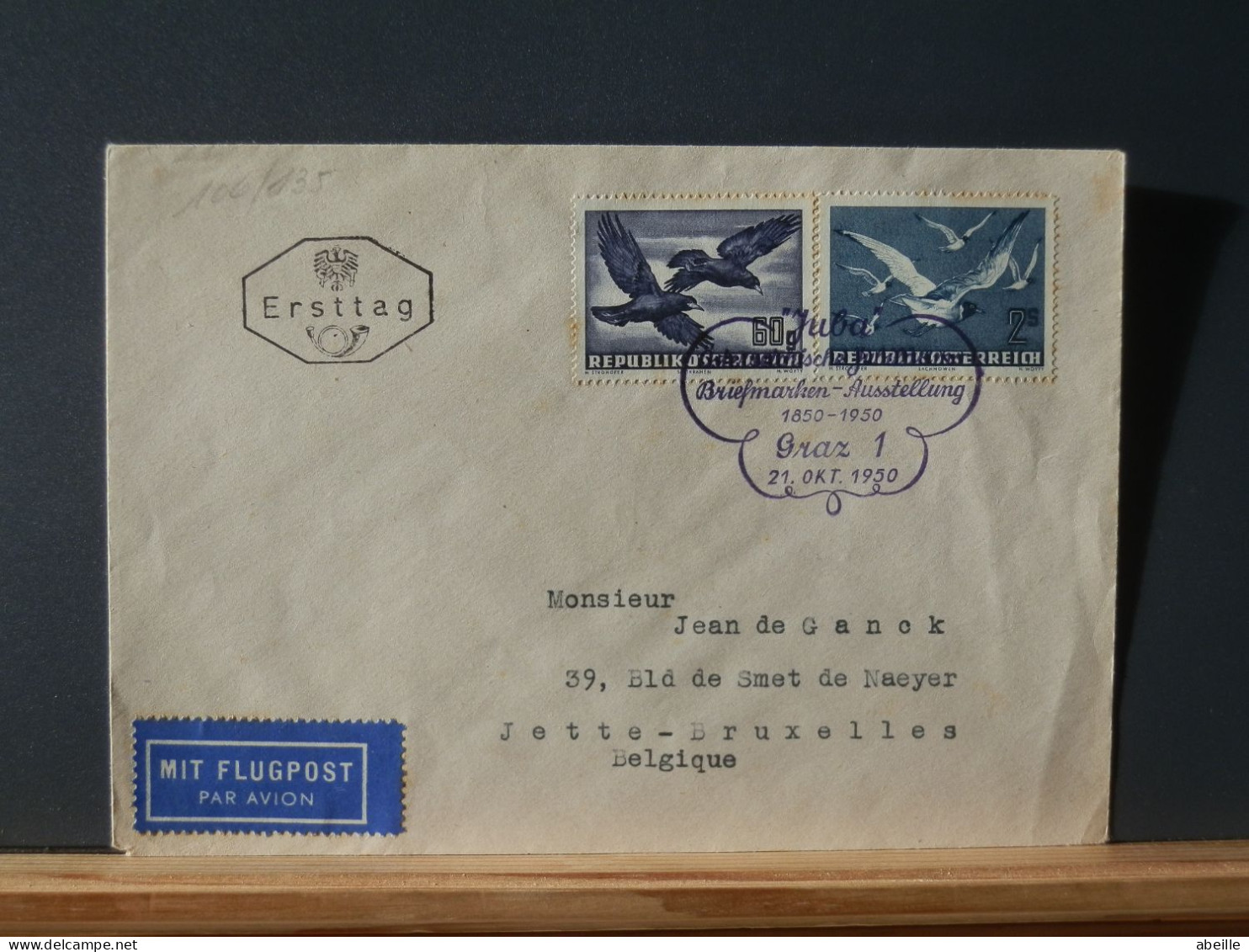 106/135  FDC   AUTRICHE  1950 - Lettres & Documents