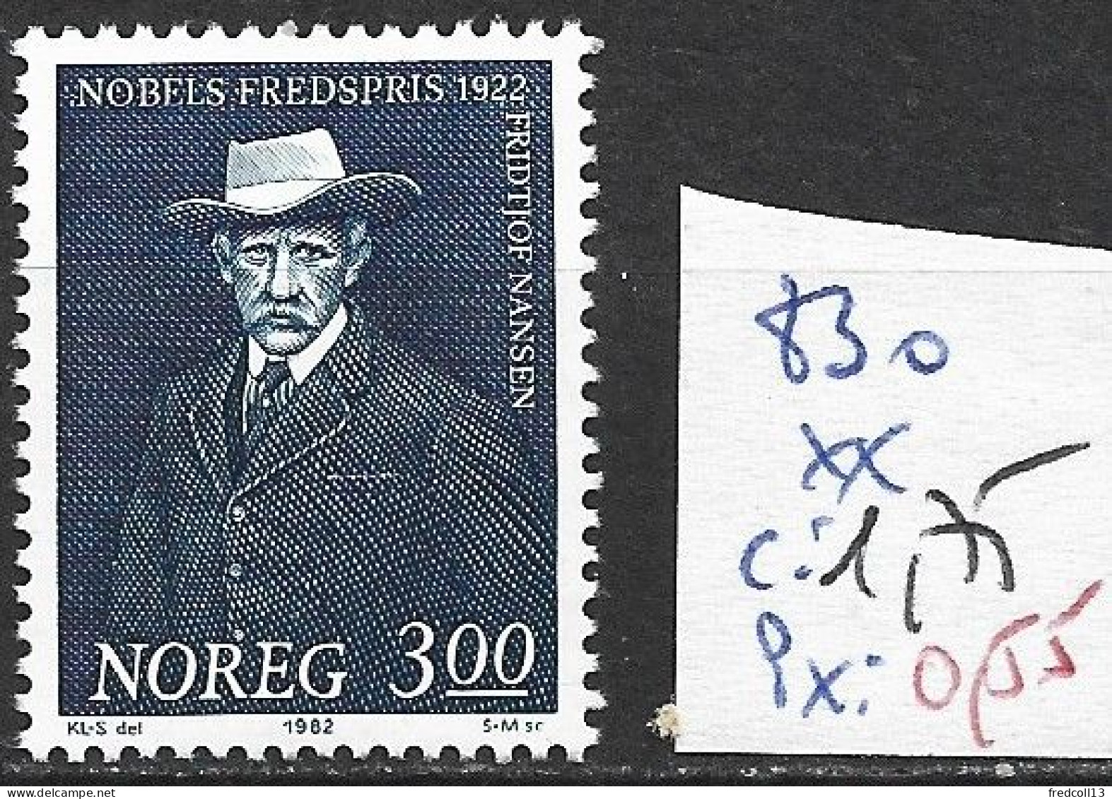 NORVEGE 830 ** Côte 1.75 € - Unused Stamps