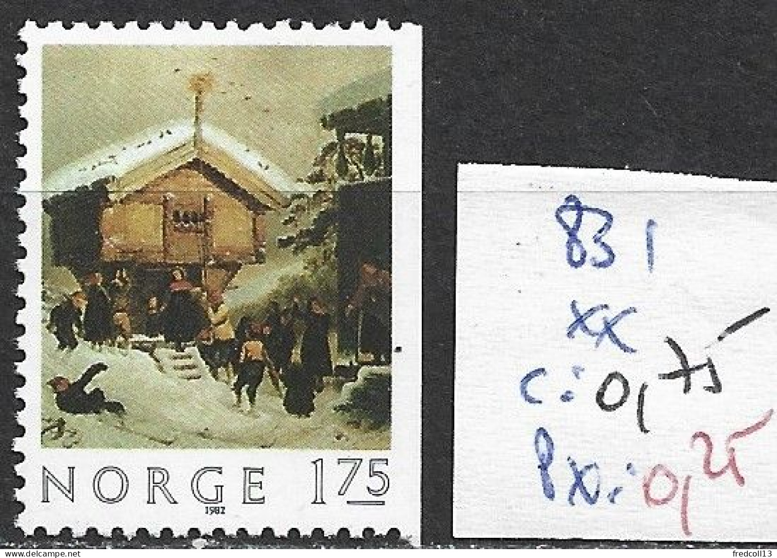 NORVEGE 831 ** Côte 0.75 € - Unused Stamps