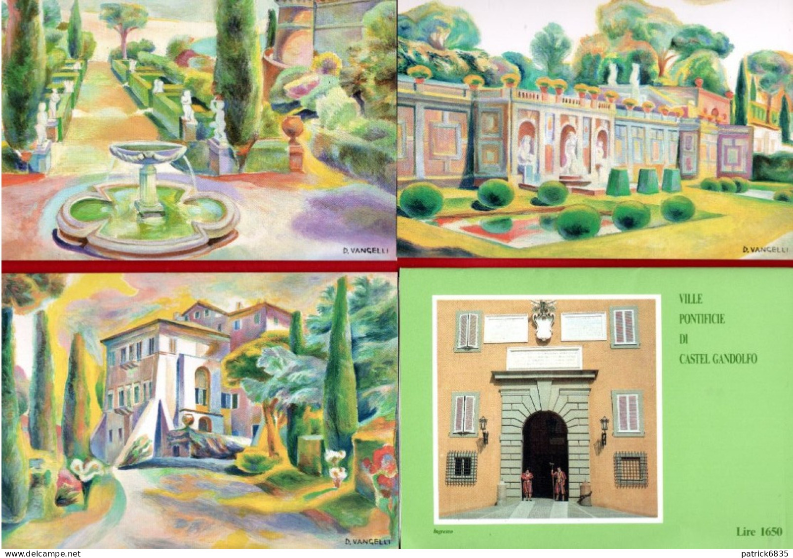 (ScC) Vaticano **- Cartolina Postale 1988- CASTEL GANDOLFO. NUOVE. C.31 - C.32 - C.33 - Postal Stationeries