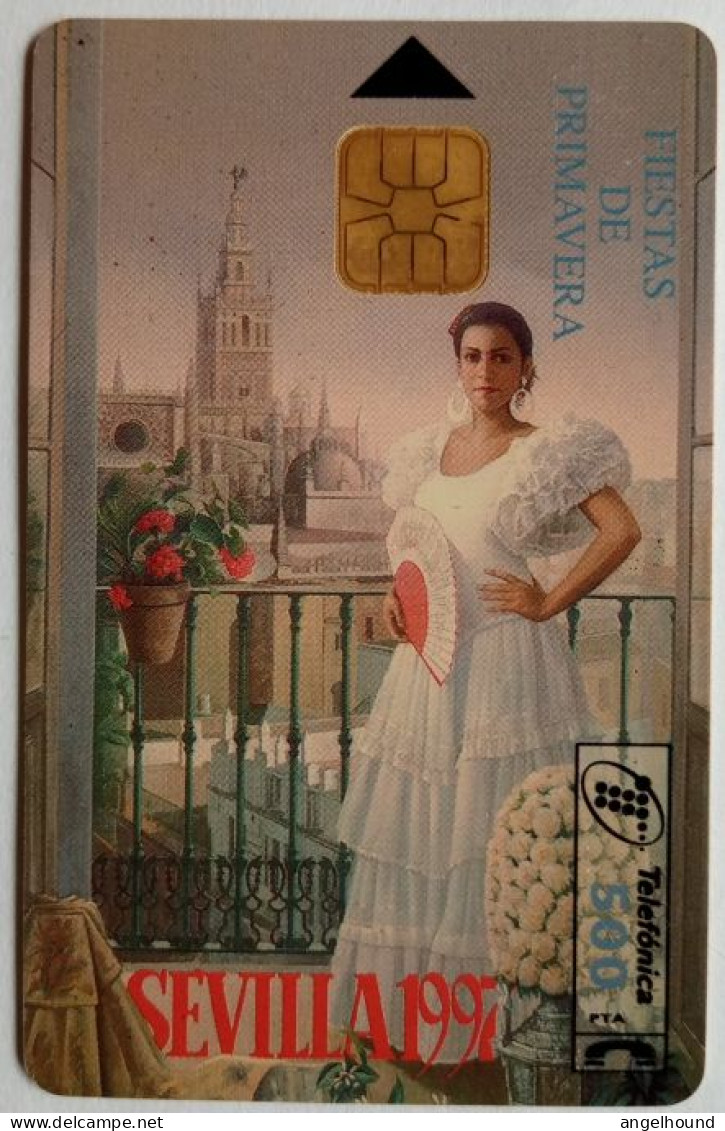 Spain  Pta. 500  Chip Card - Sevilla Fiesta De Primavera  '97 - Basisuitgaven