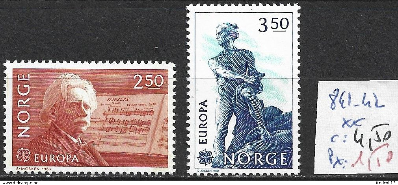 NORVEGE 841-42 ** Côte 4.50 € - Ungebraucht