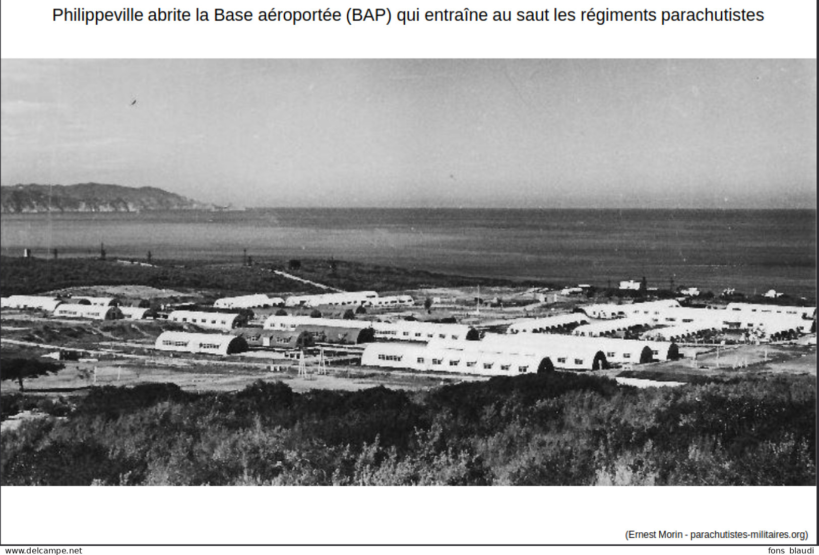 Vers 1950 - Aquarelle Gouachée -  Philippeville (Skikda - Algérie) - La Base Aérienne Projetée - Camp De Péhau - - Acuarelas