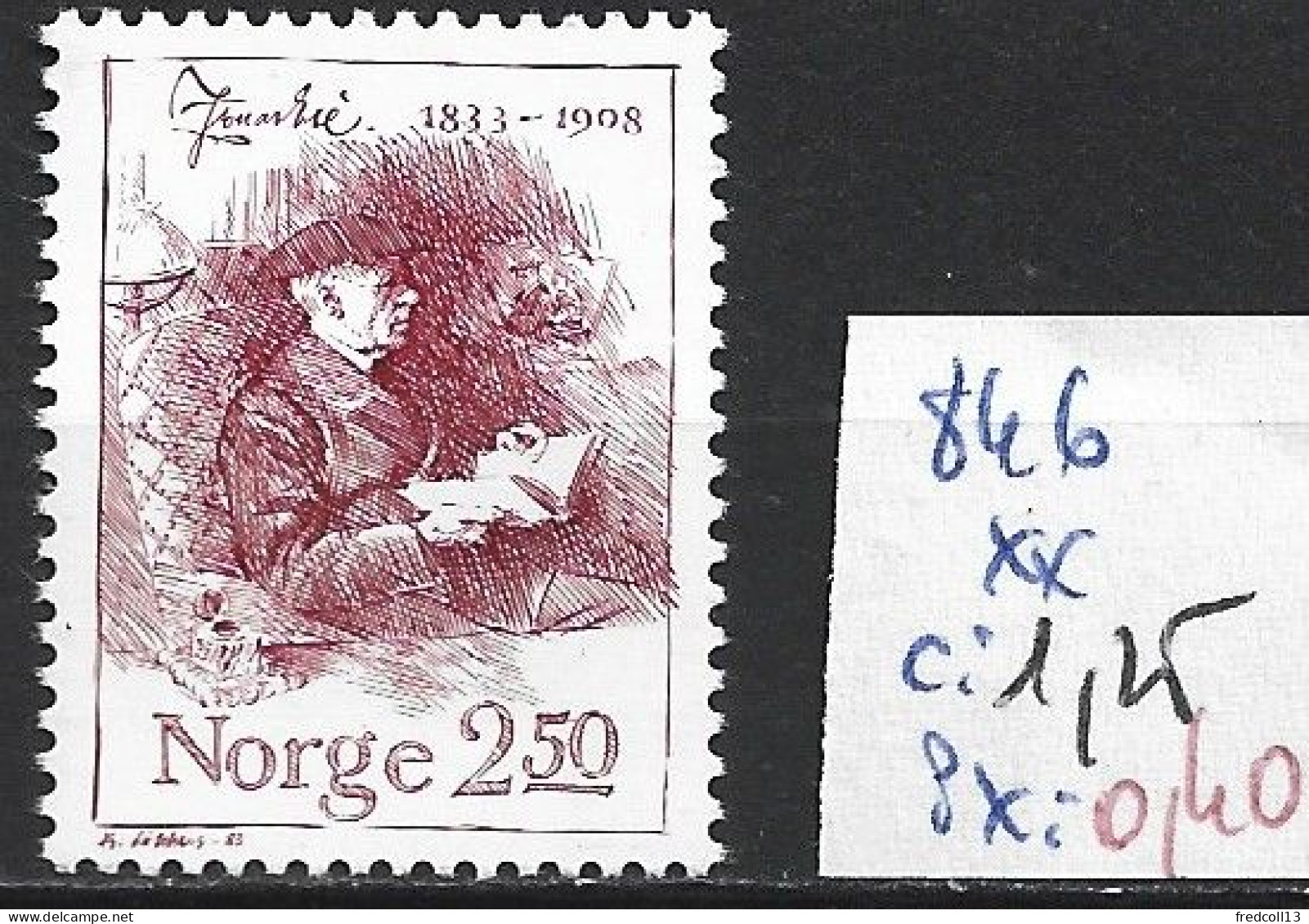 NORVEGE 846 ** Côte 1.25 € - Nuevos