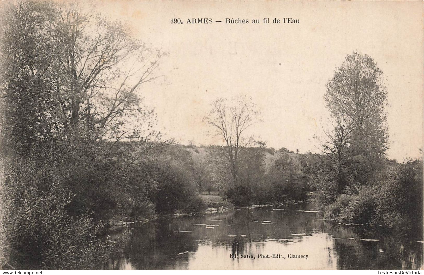 FRANCE - Armes - Vue Sur Les Buches Au Fil De L'eau - Vue Sur Un Petit Lac - Carte Postale Ancienne - Clamecy