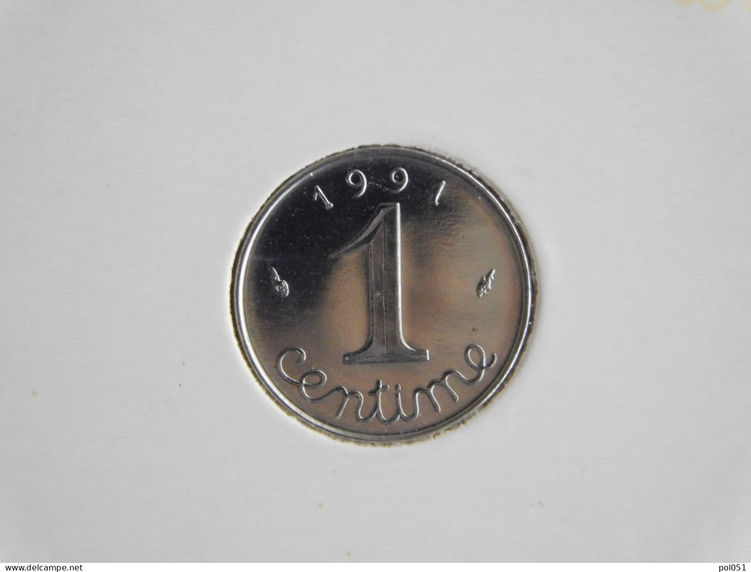 France 1 Centime 1991 (54) GRADE GRADING MS66 GENI - 1 Centime