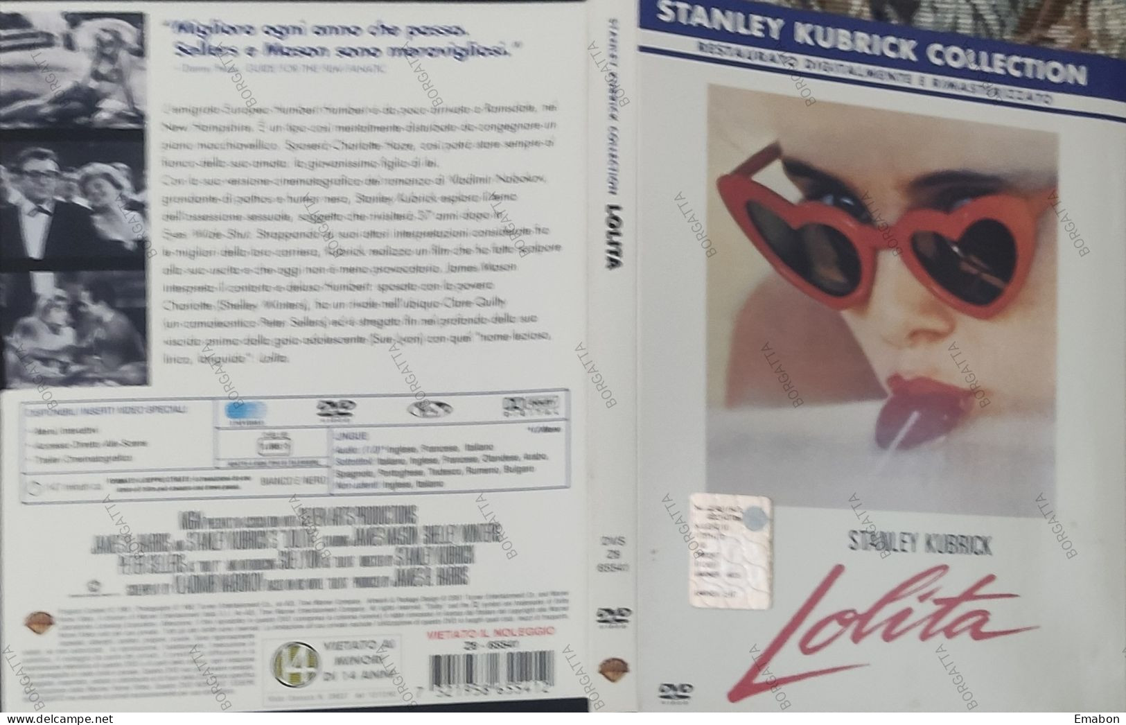 BORGATTA - DRAMMA - Dvd  " LOLITA  " STANLEY KUBRICK - PAL 2 - WARNER  2001-  USATO In Buono Stato - Drama