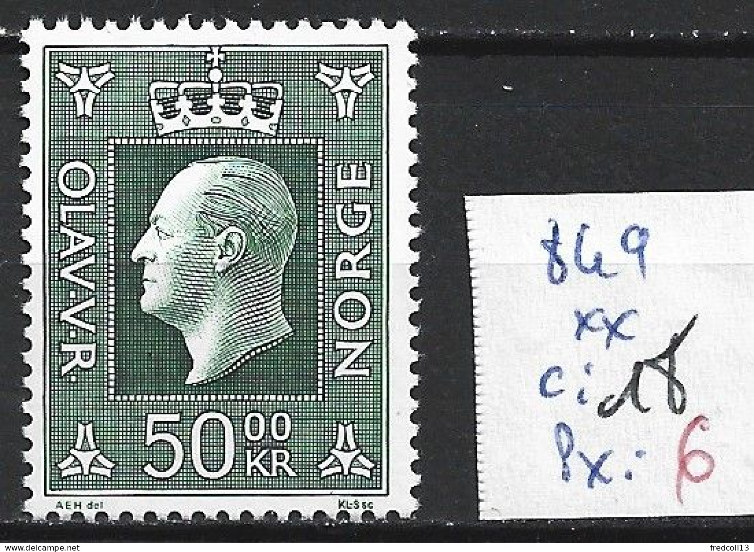 NORVEGE 849 ** Côte 18 € - Unused Stamps
