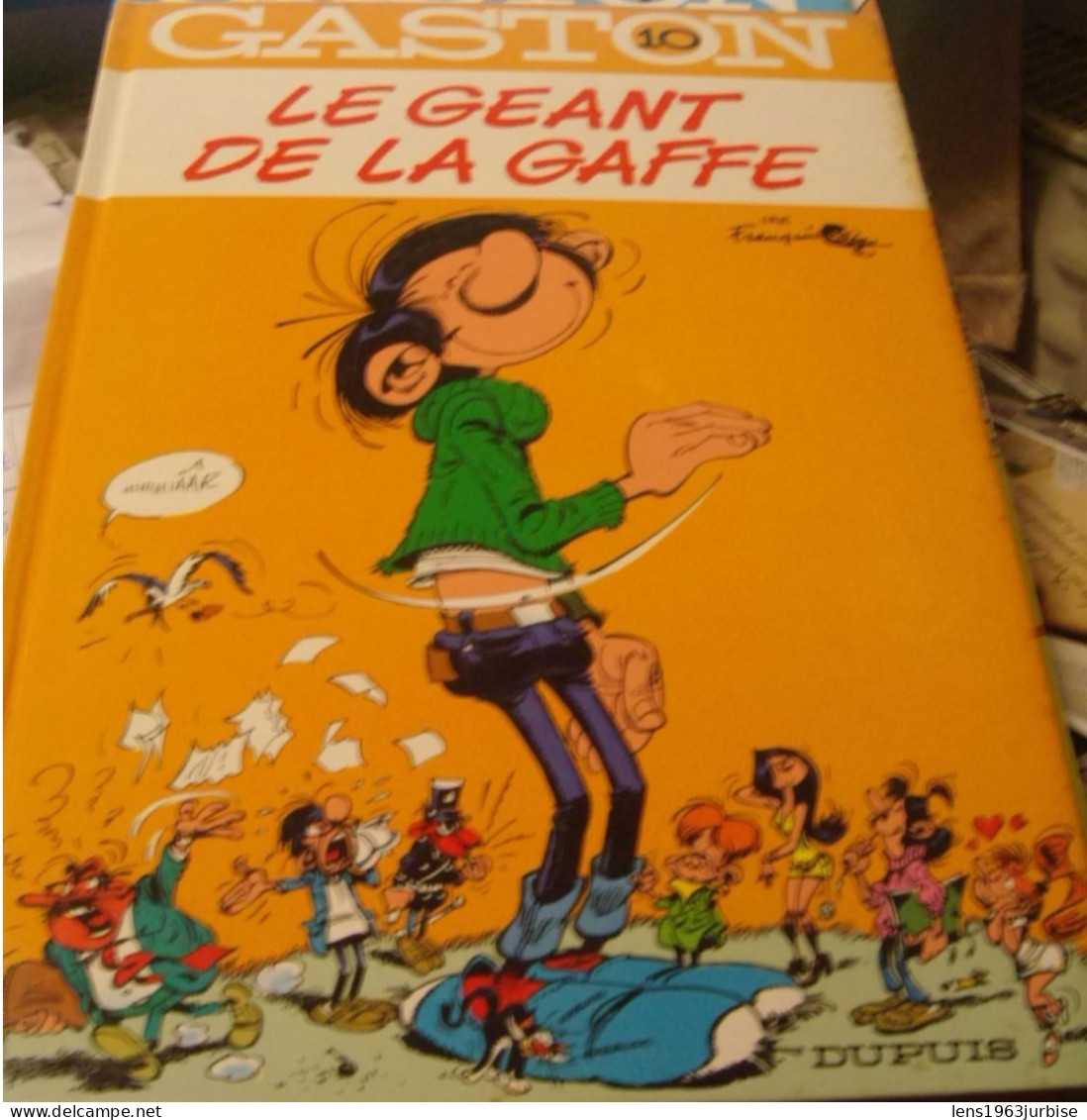 Gaston 10 , Le Géant De La Gaffe  , Franquin , Dupuis (  1993 ) Trace De Bic Nom - Gaston