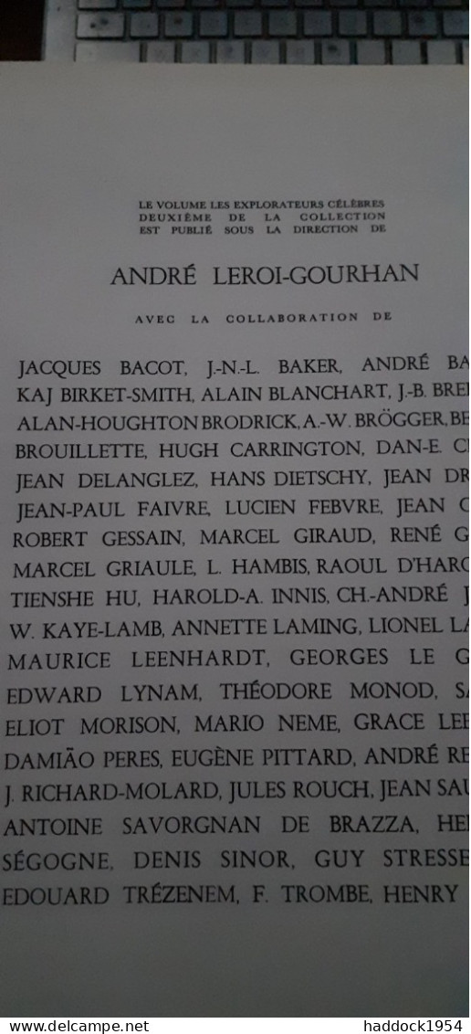 Les Explorateurs Célèbres André LEROI-GOURHAN éditions Mazenod 1965 - Aventure