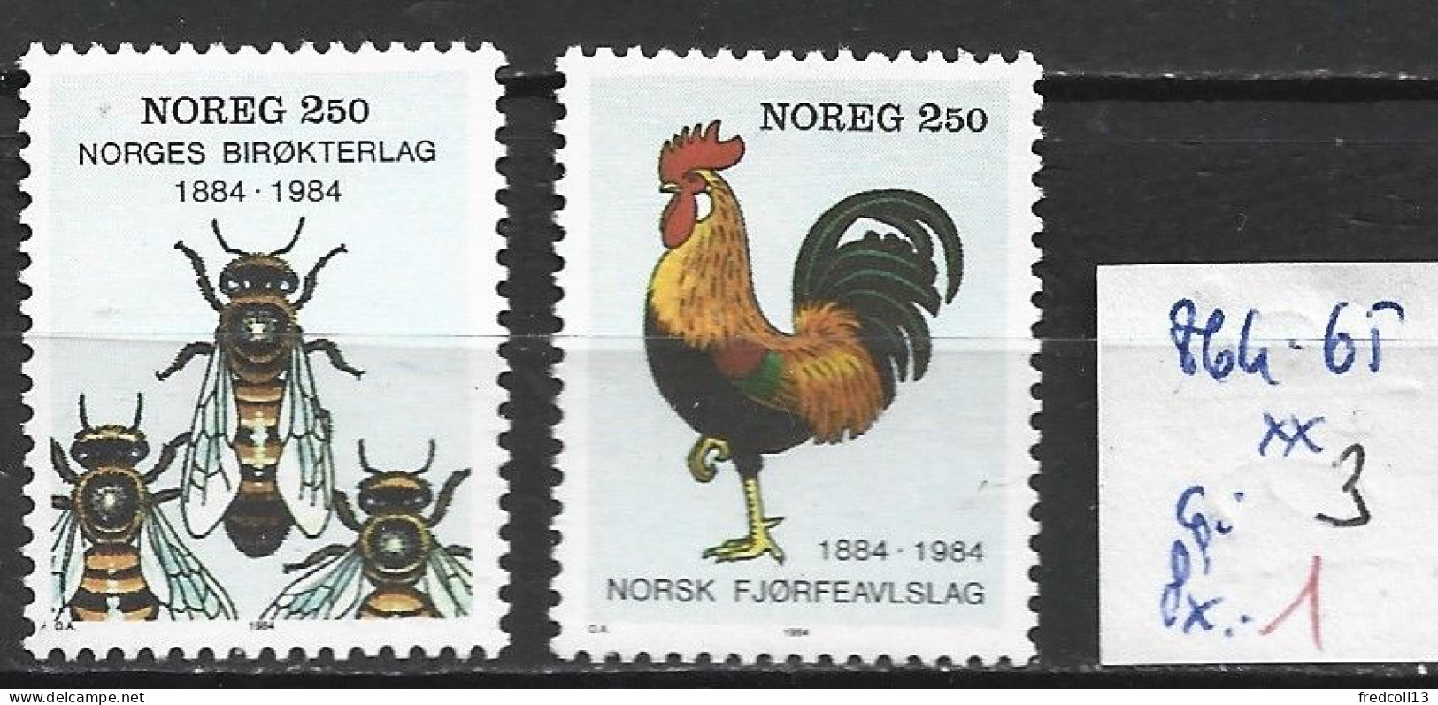 NORVEGE 864-65 ** Côte 3 € - Unused Stamps