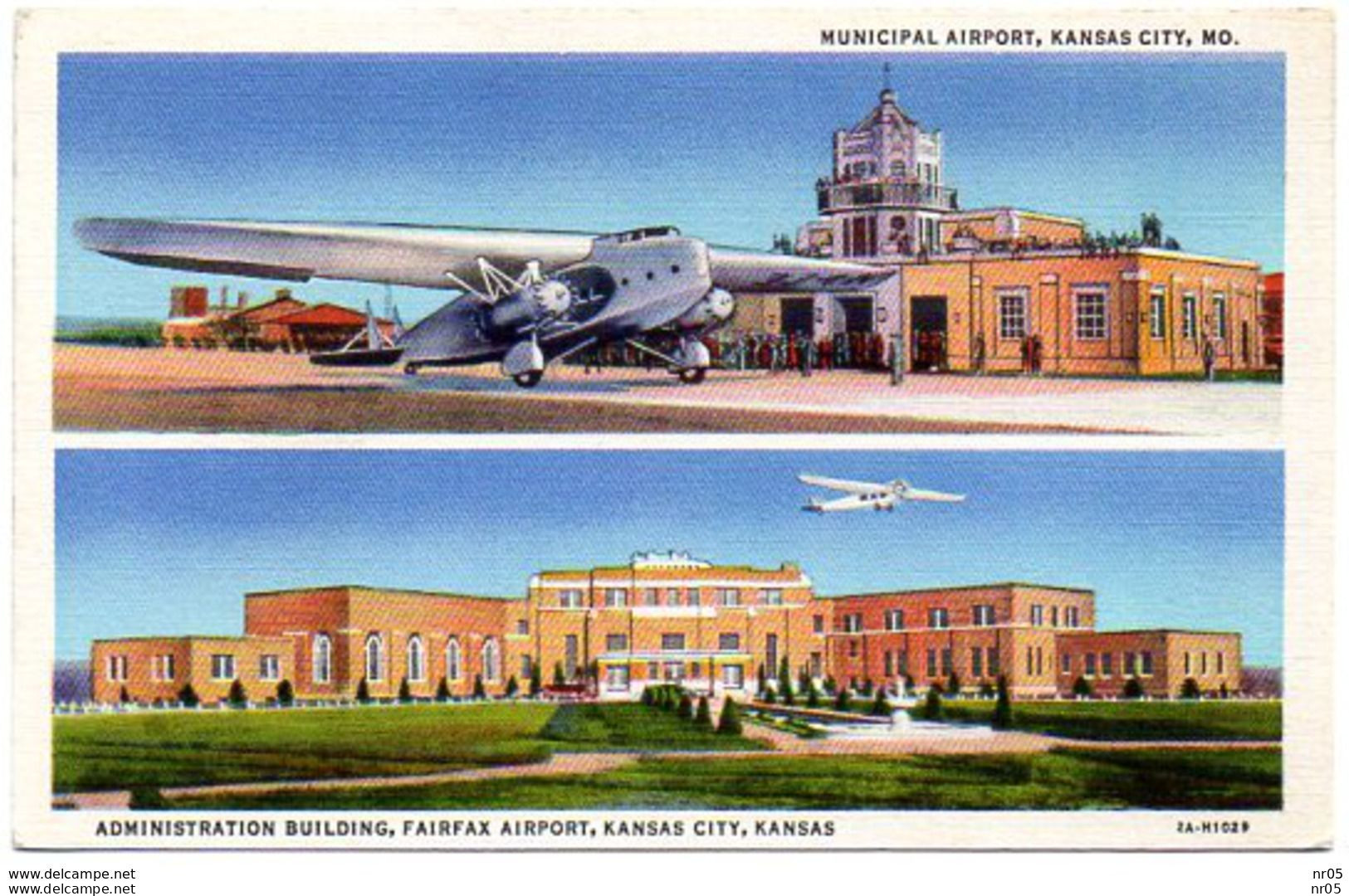 U.S.A. - Municipal Airport, KANSAS CITY, MO And Fairfax Airport KANSAS CITY, KANSAS ( Etats Unis Amerique ) AVION - Kansas City – Missouri