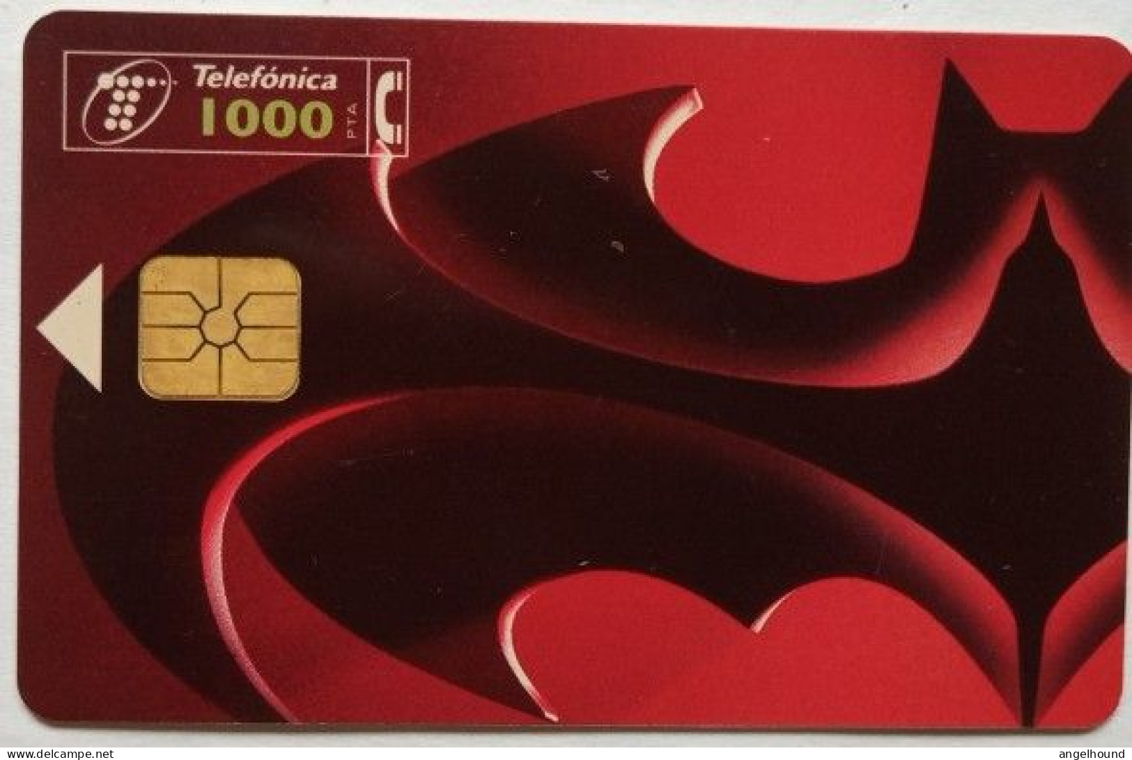 Spain 1000 Pta.  Chip Card - Batman ( Film ) - Emisiones Básicas