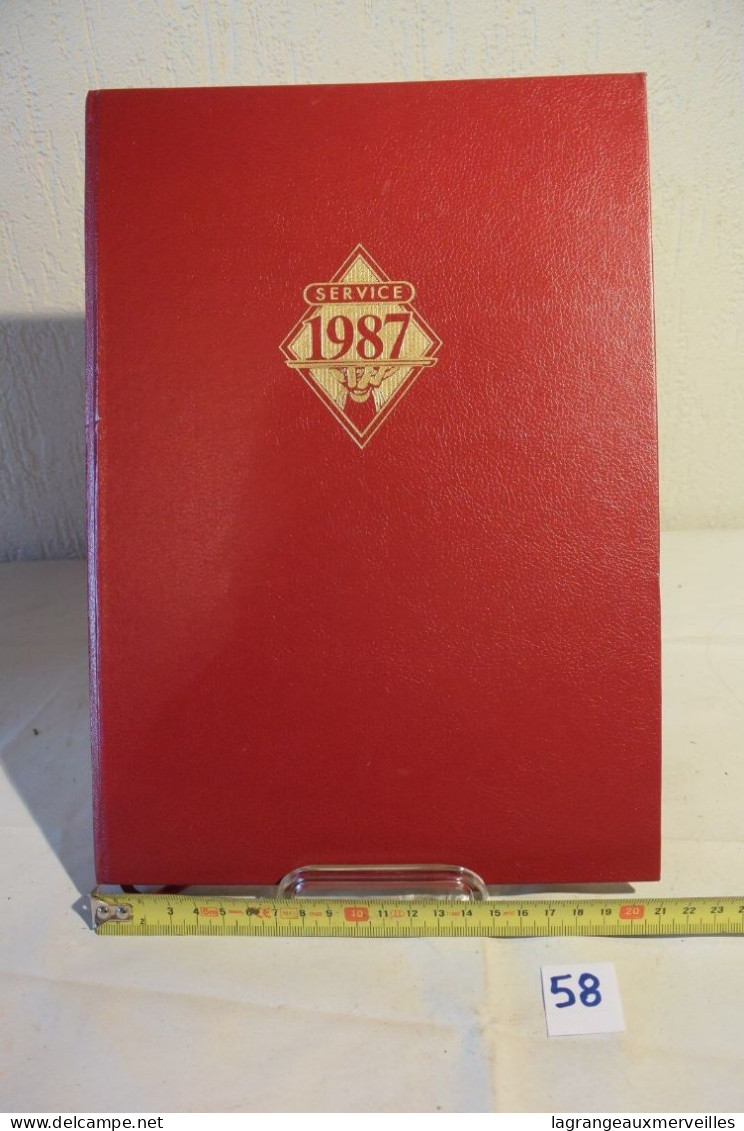 C58 Ancien Agenda Service 1987 - Grand Format : 1981-90