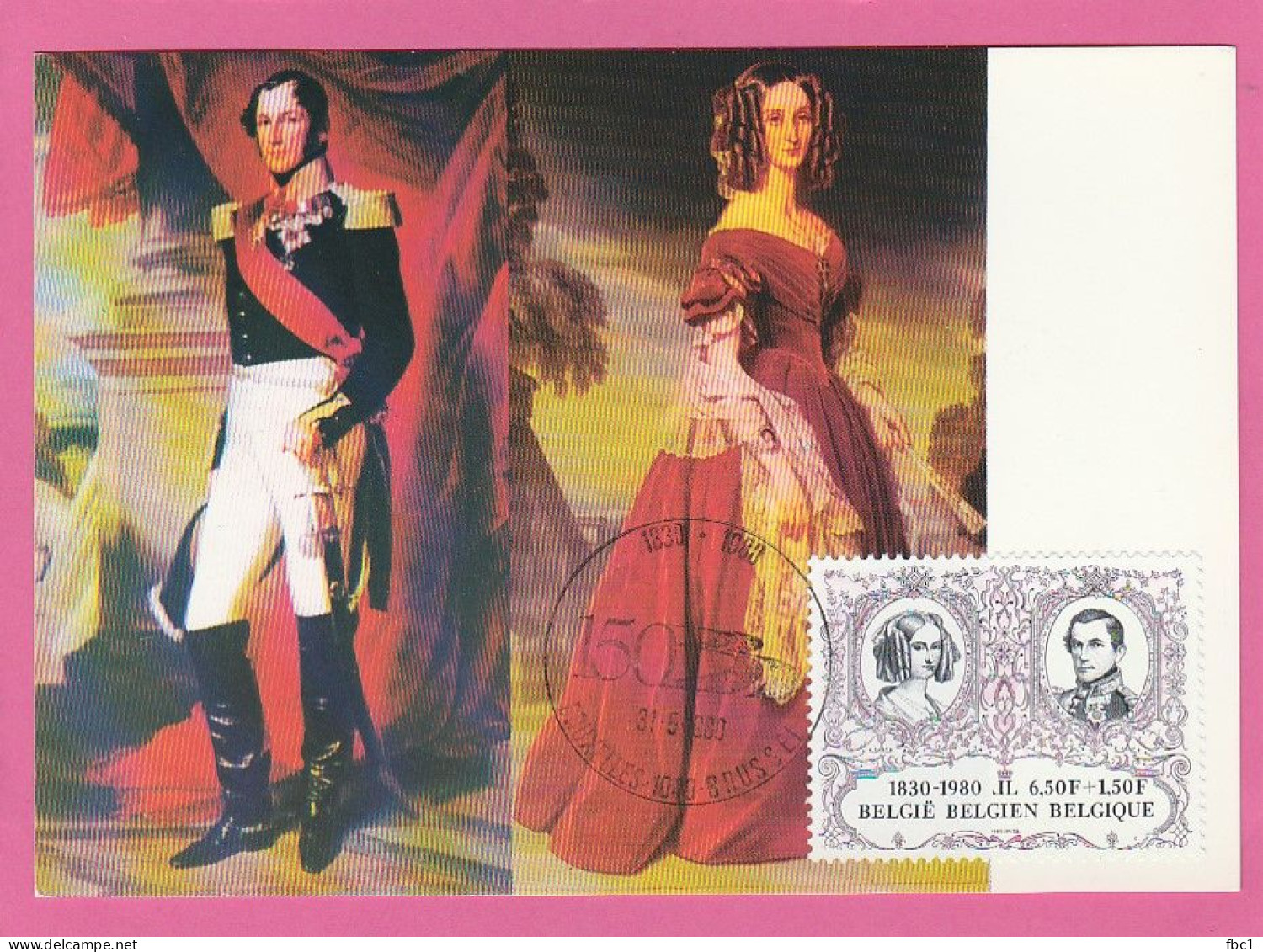 Carte Maximum - Belgique - 1980 - Le Roi Léopold 1er Et La Reine Marie Louise (N°1978) - 1971-1980