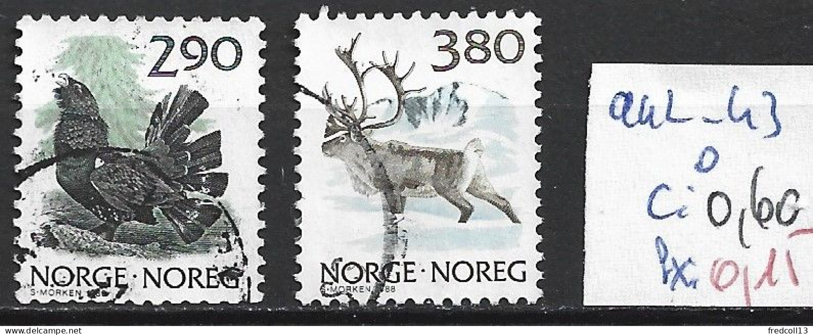 NORVEGE 942-43 Oblitérés Côte 0.60 € - Oblitérés