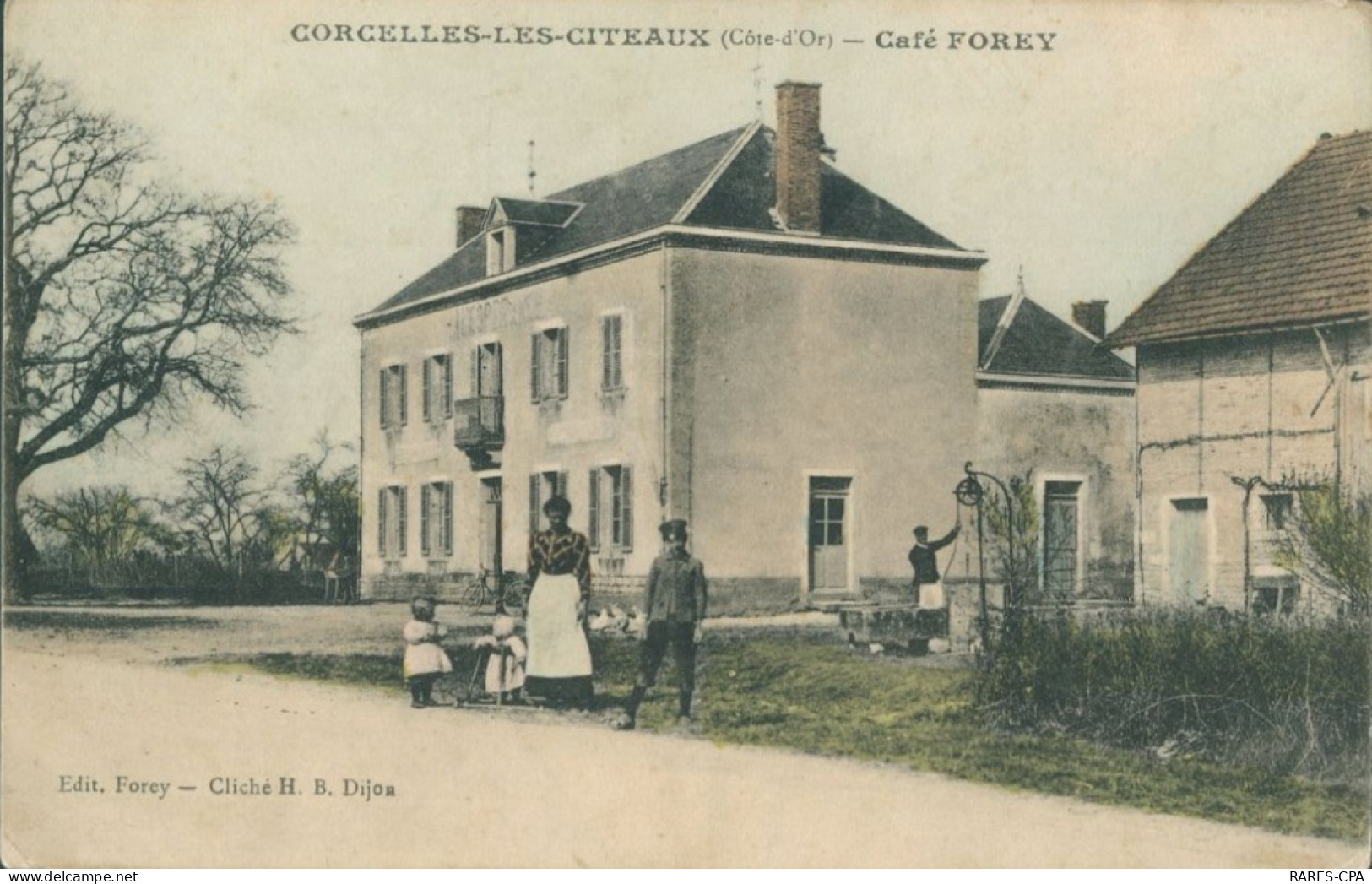 21 CORCELLES LES CITEAUX - Café FOREY - Otros & Sin Clasificación